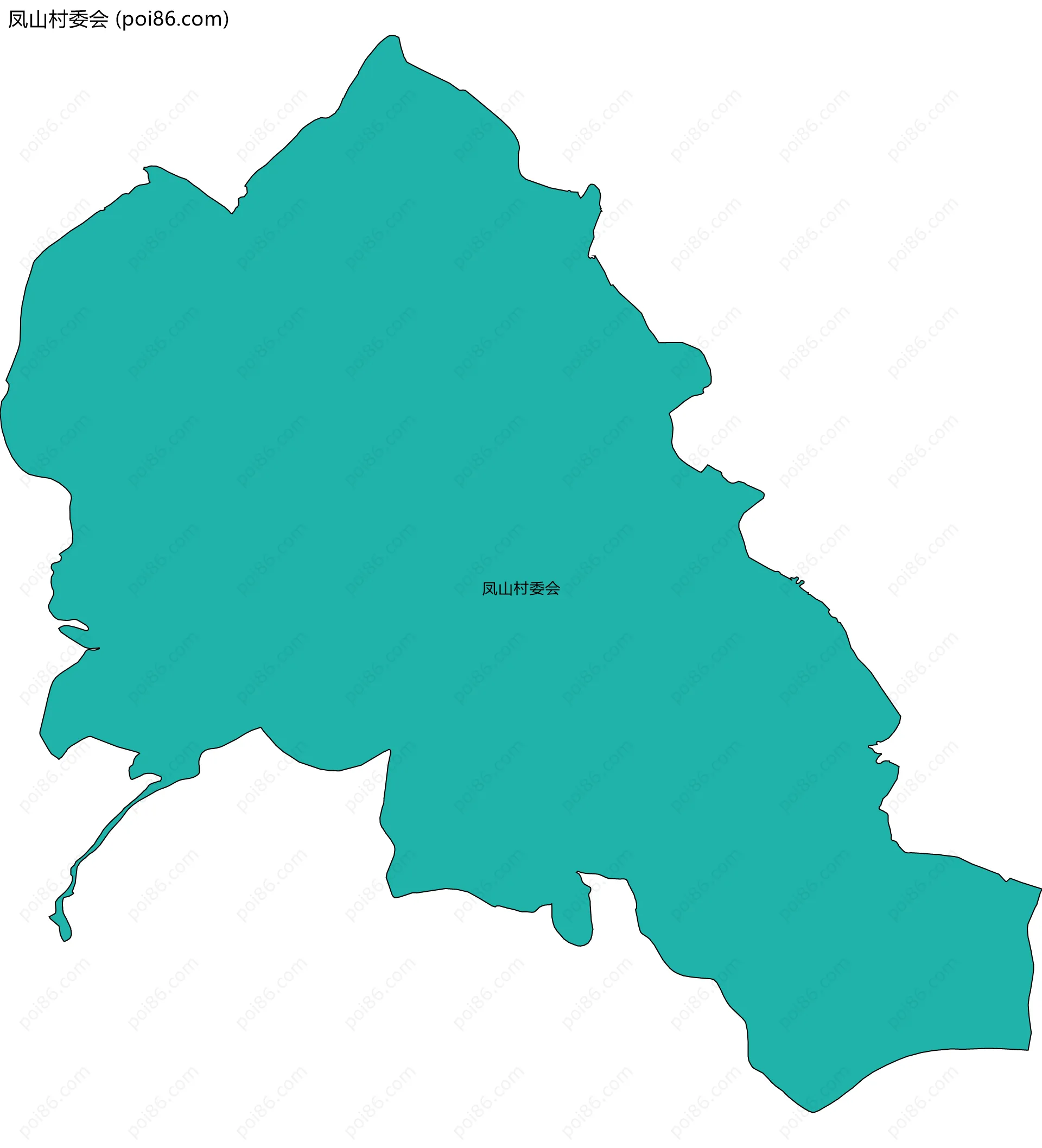 凤山村委会边界地图