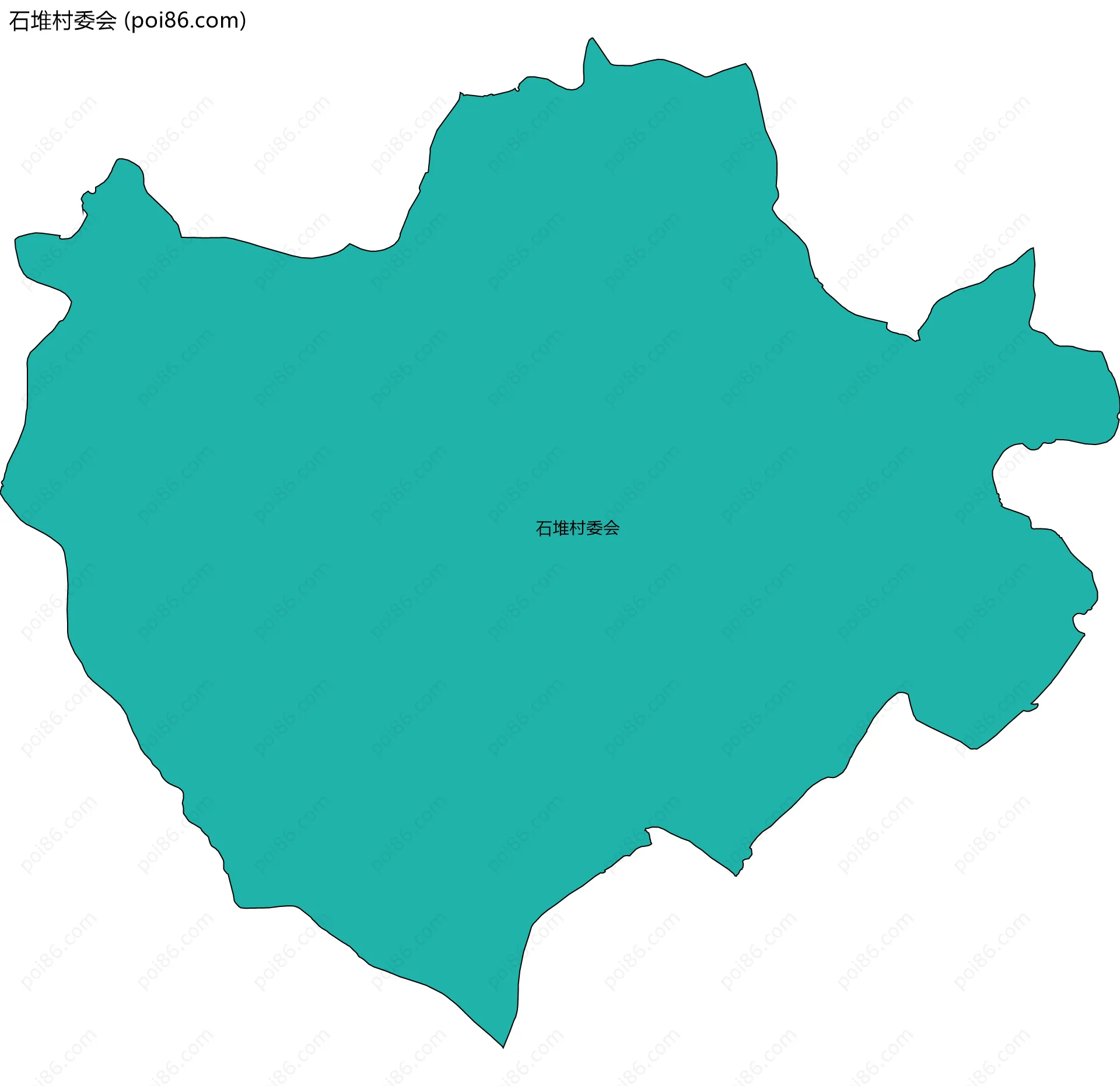 石堆村委会边界地图