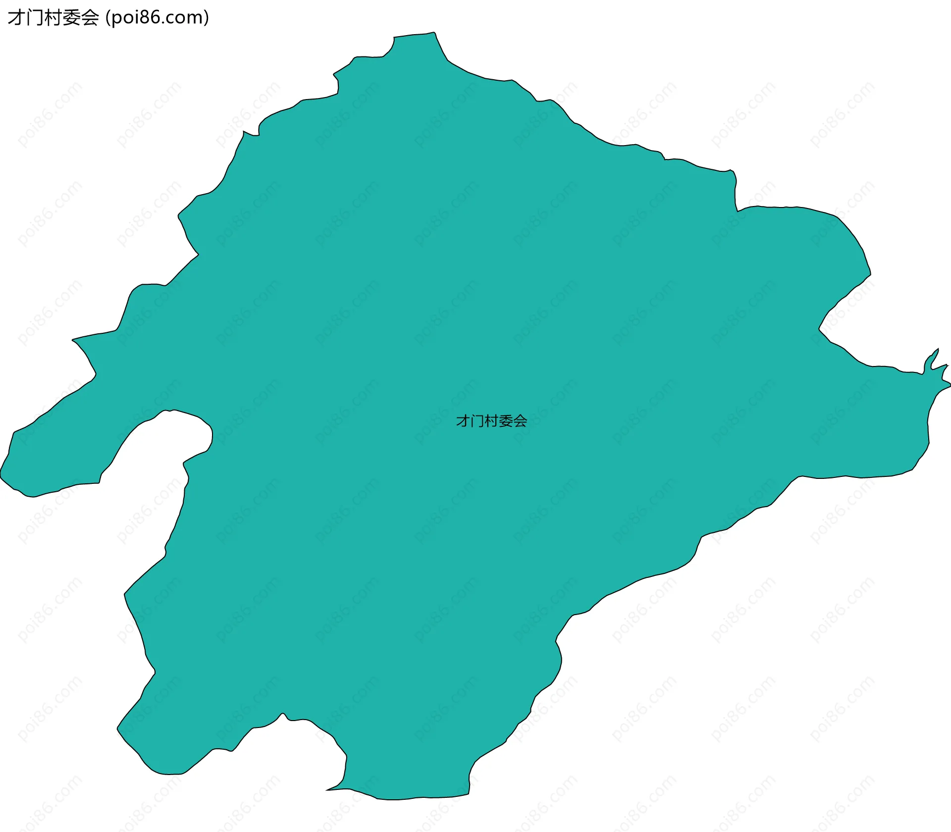 才门村委会边界地图