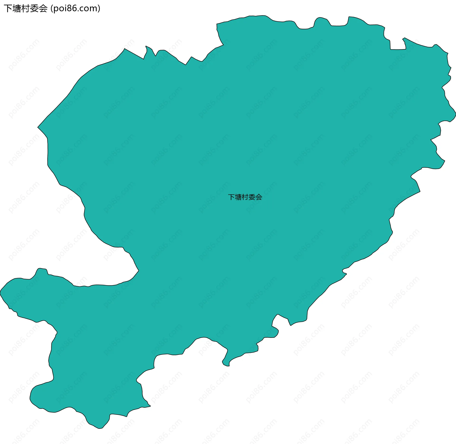 下塘村委会边界地图