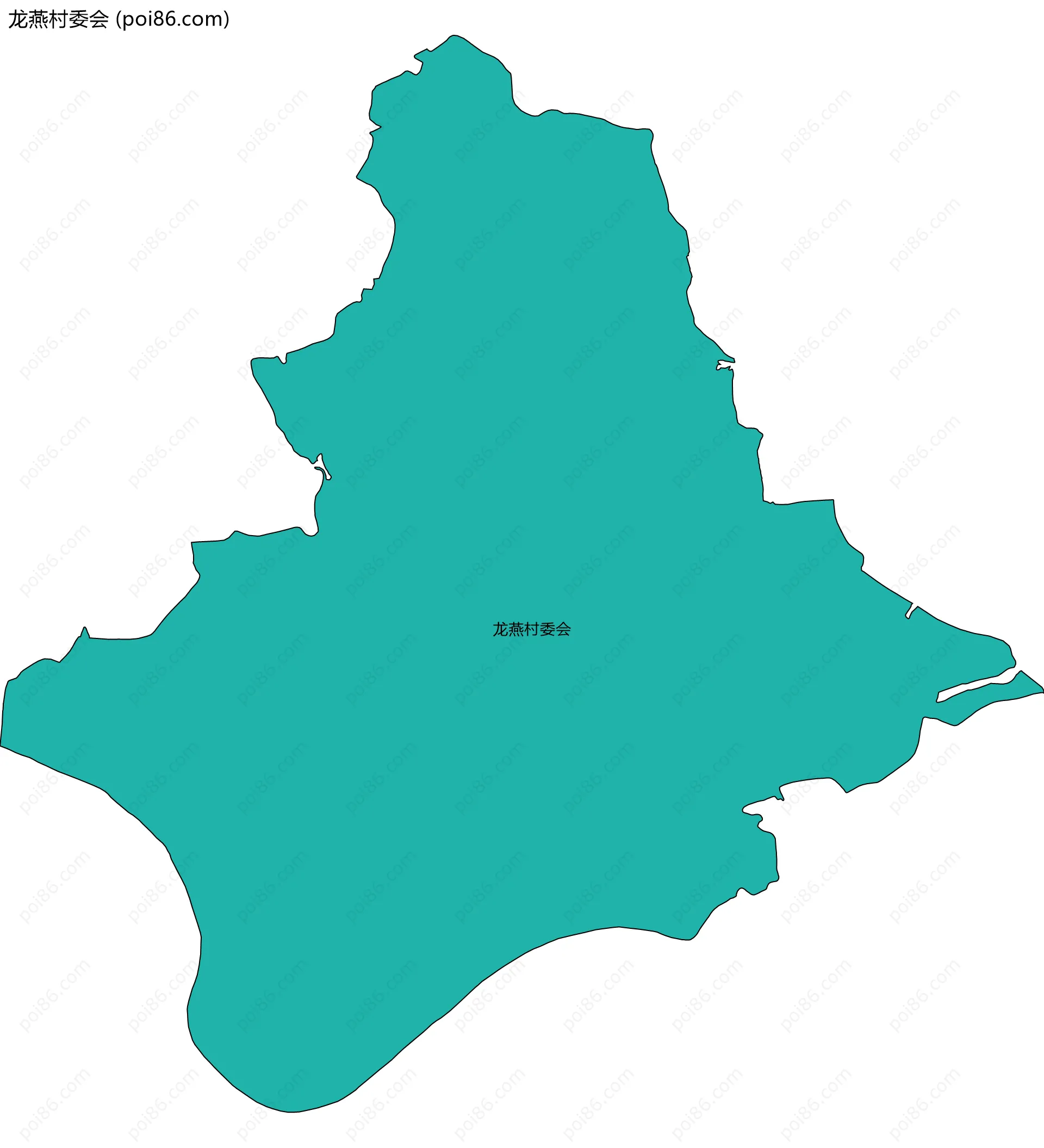 龙燕村委会边界地图