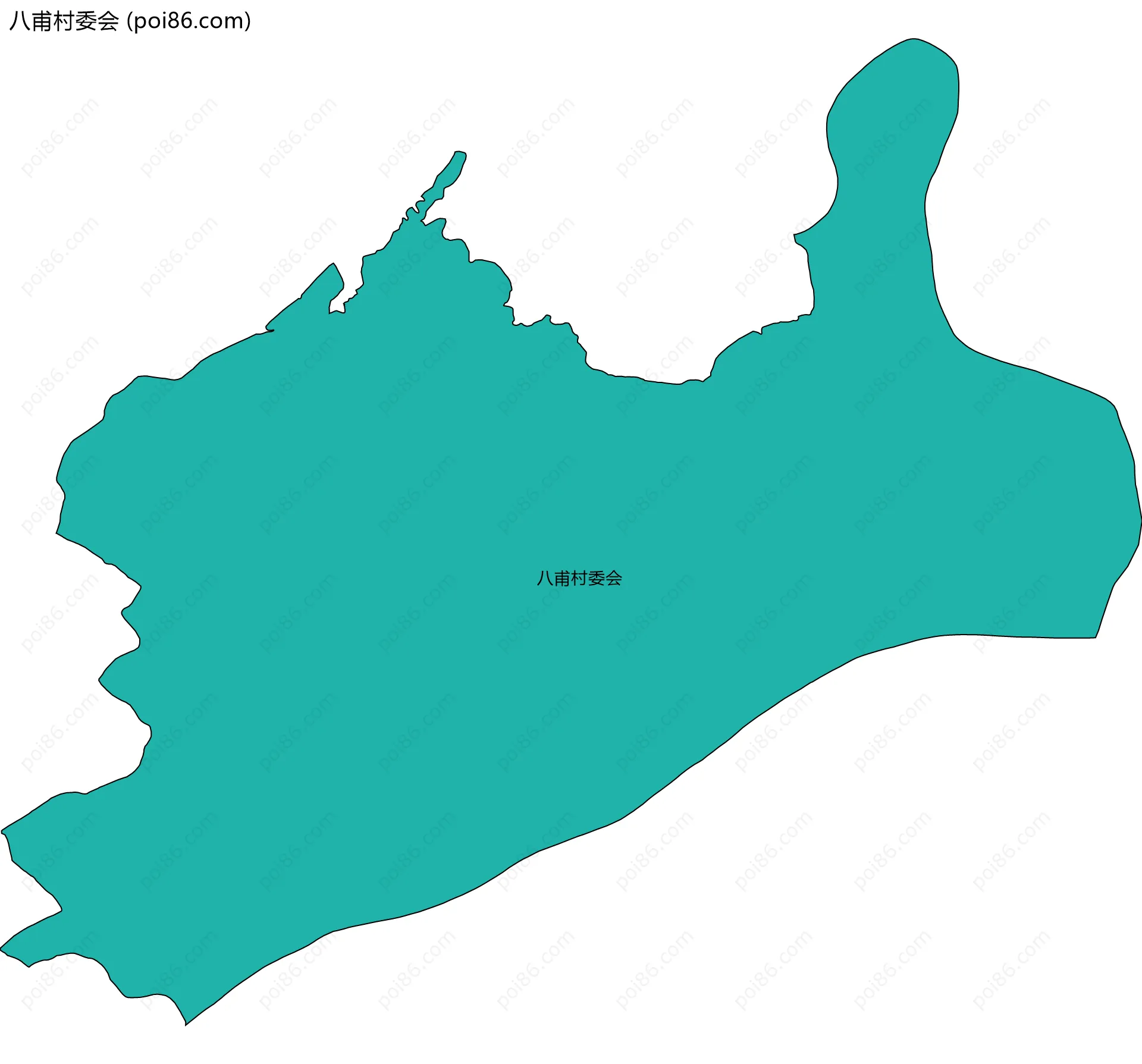 八甫村委会边界地图