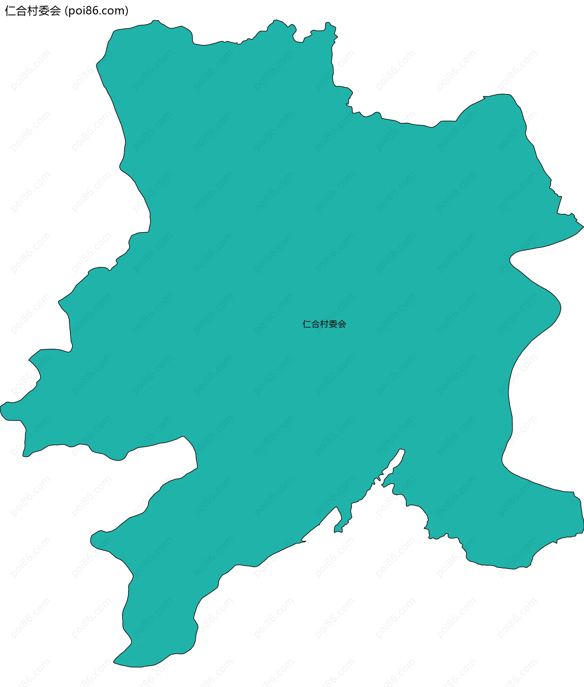 仁合村委会边界地图