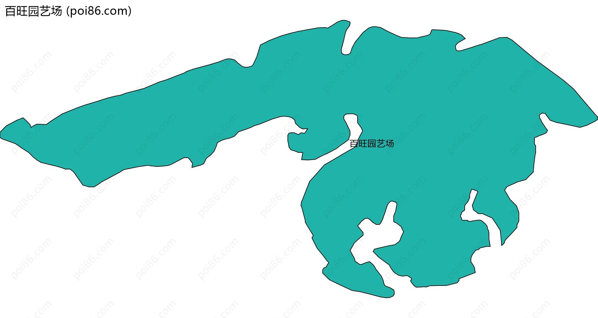 百旺园艺场边界地图