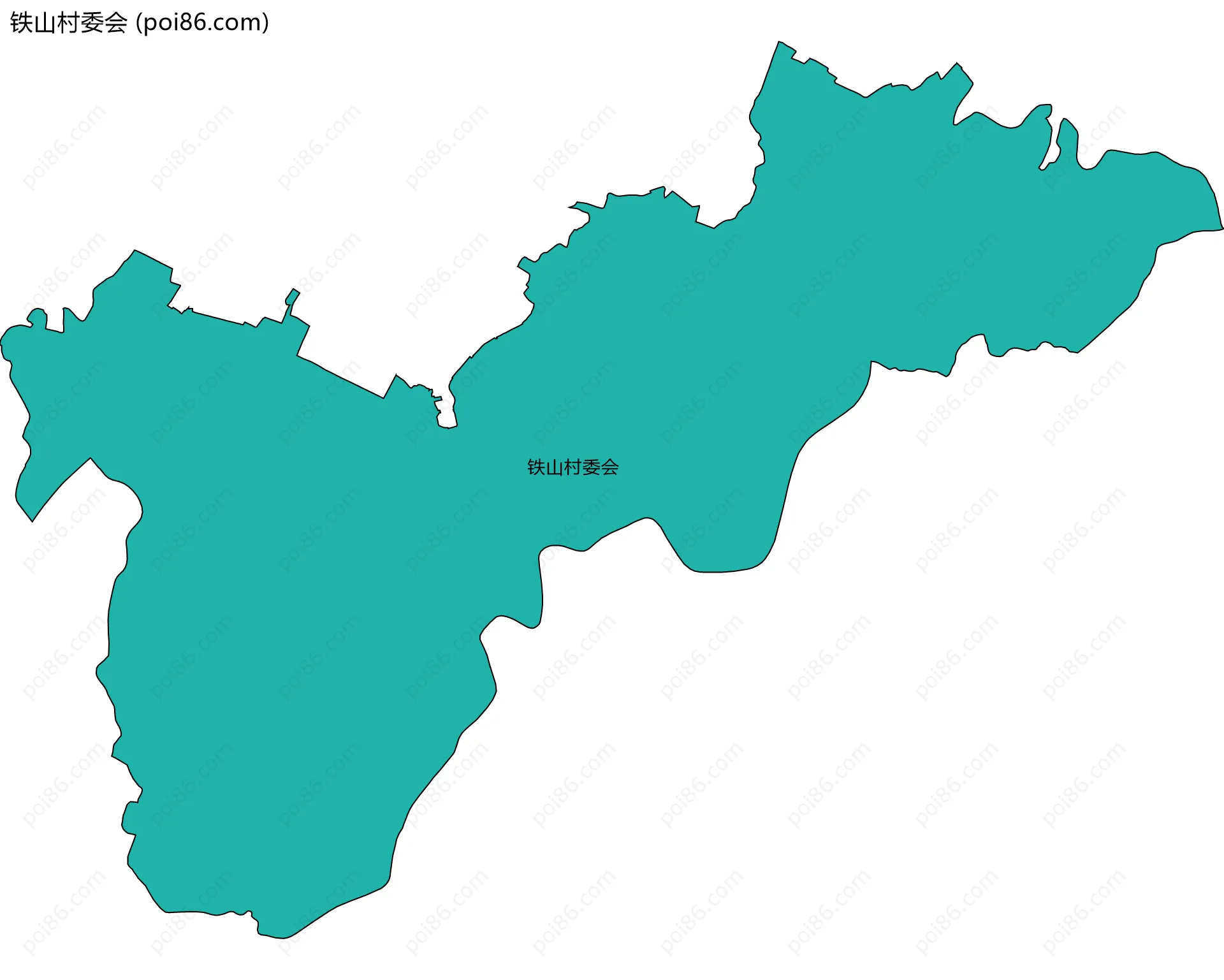 铁山村委会边界地图