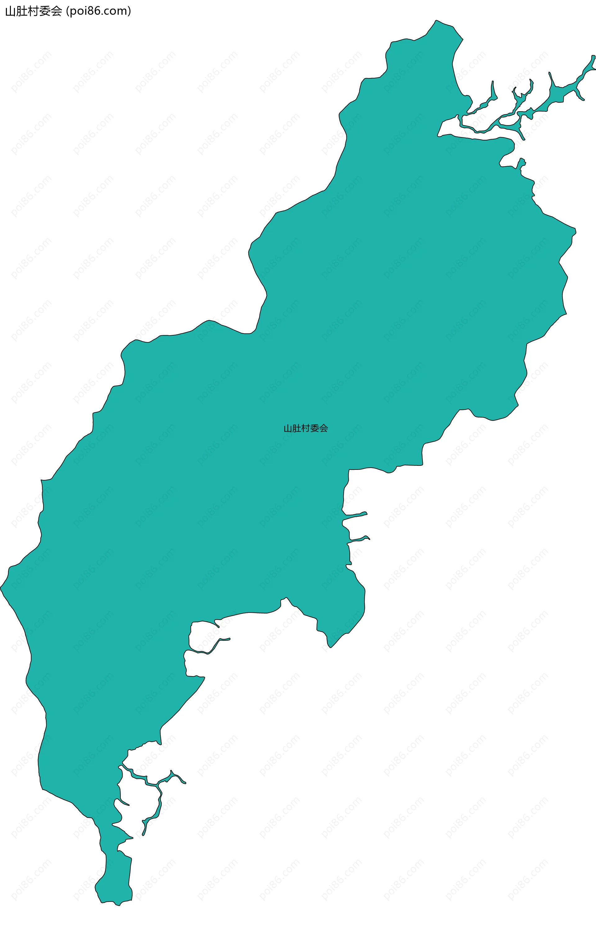 山肚村委会边界地图