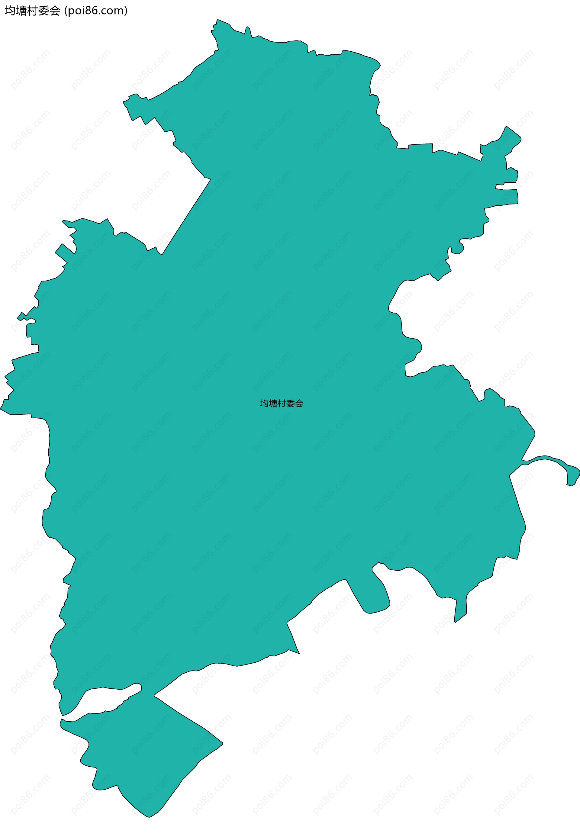 均塘村委会边界地图