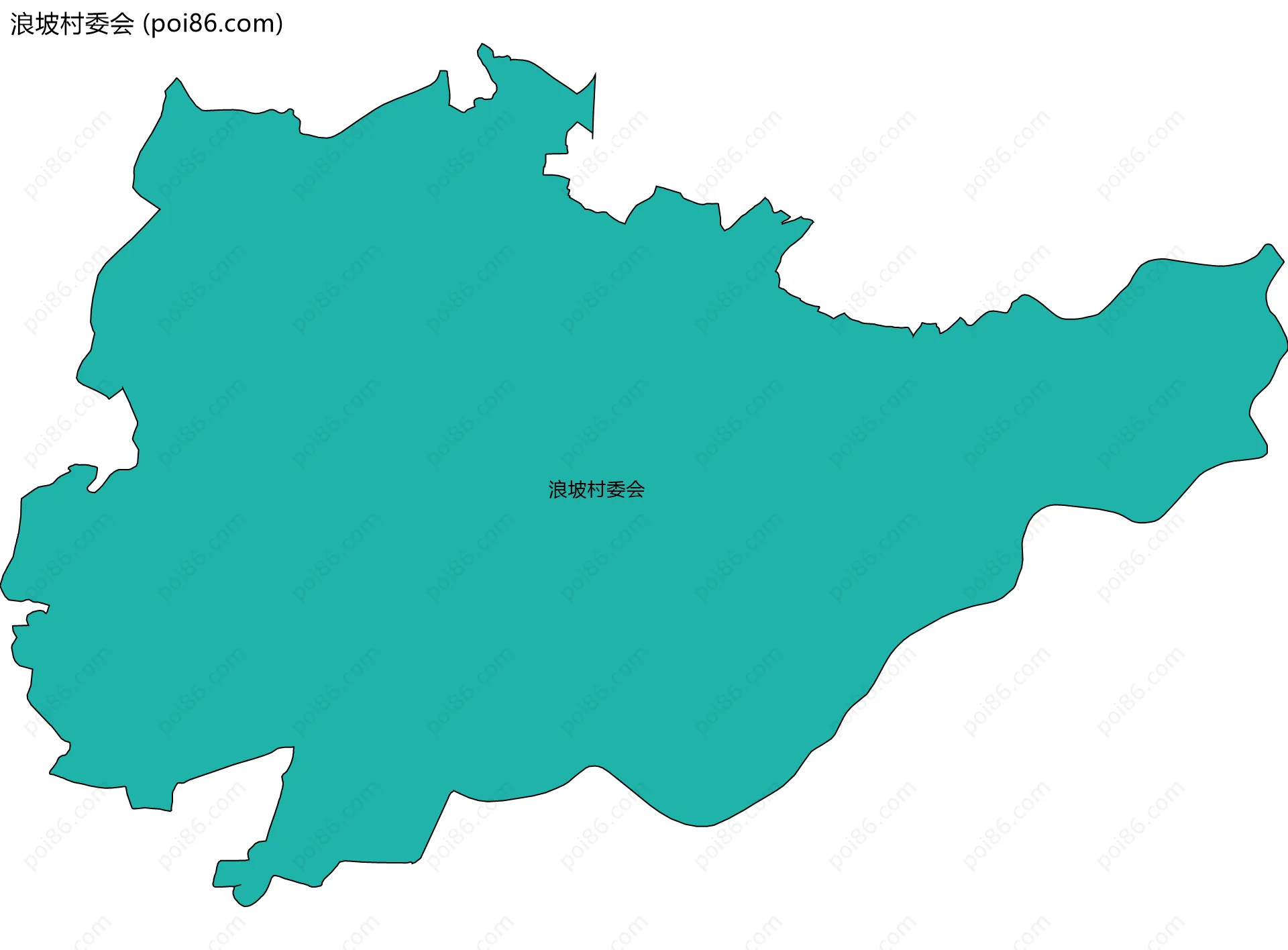 浪坡村委会边界地图