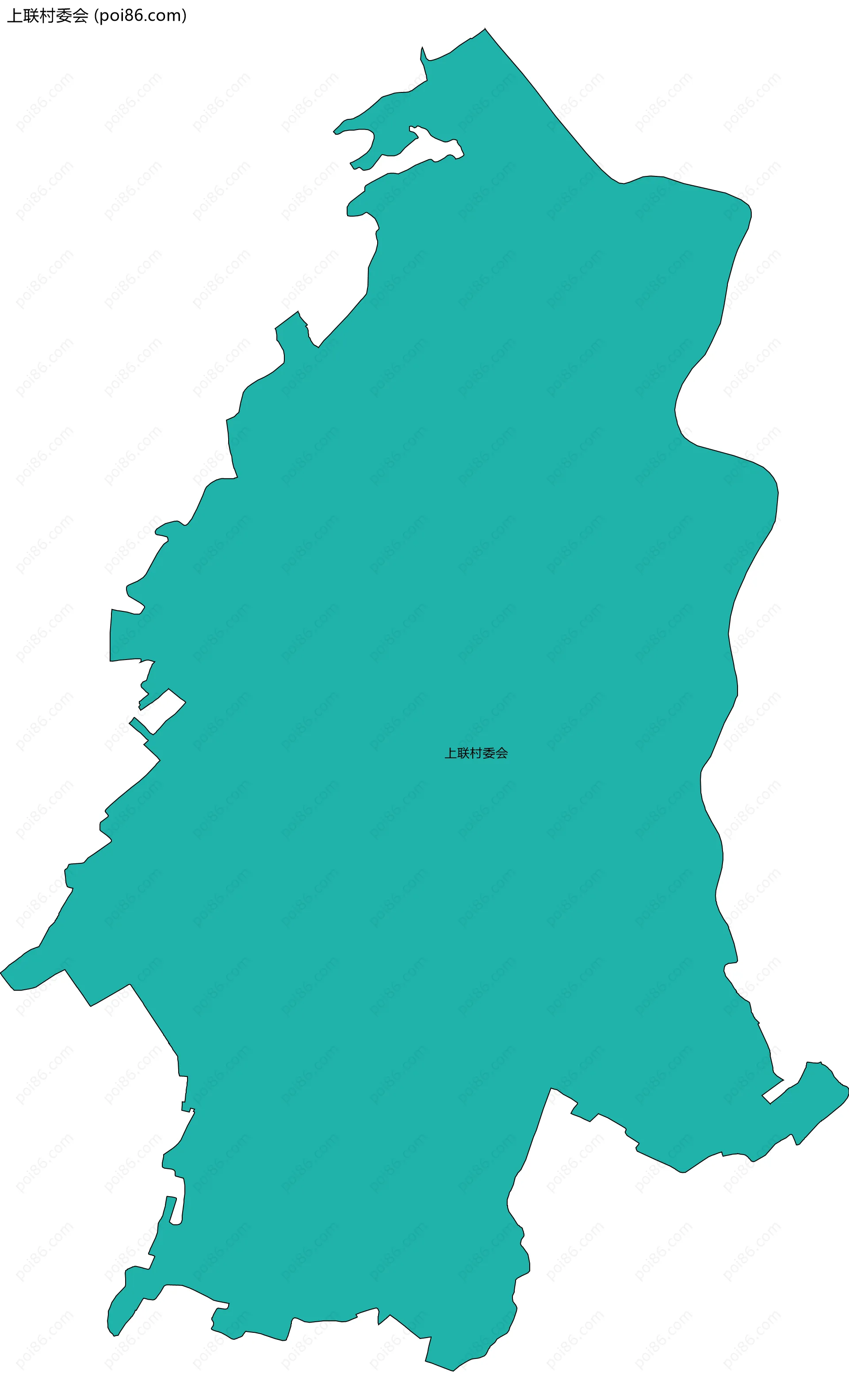 上联村委会边界地图