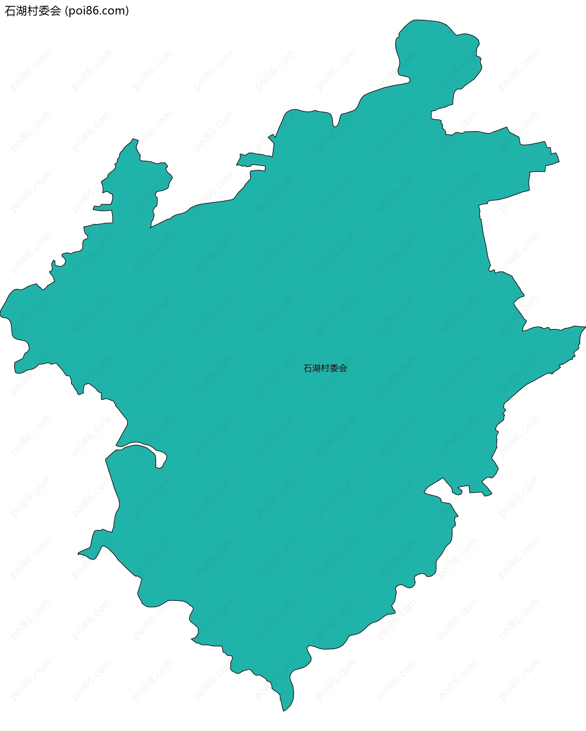 石湖村委会边界地图