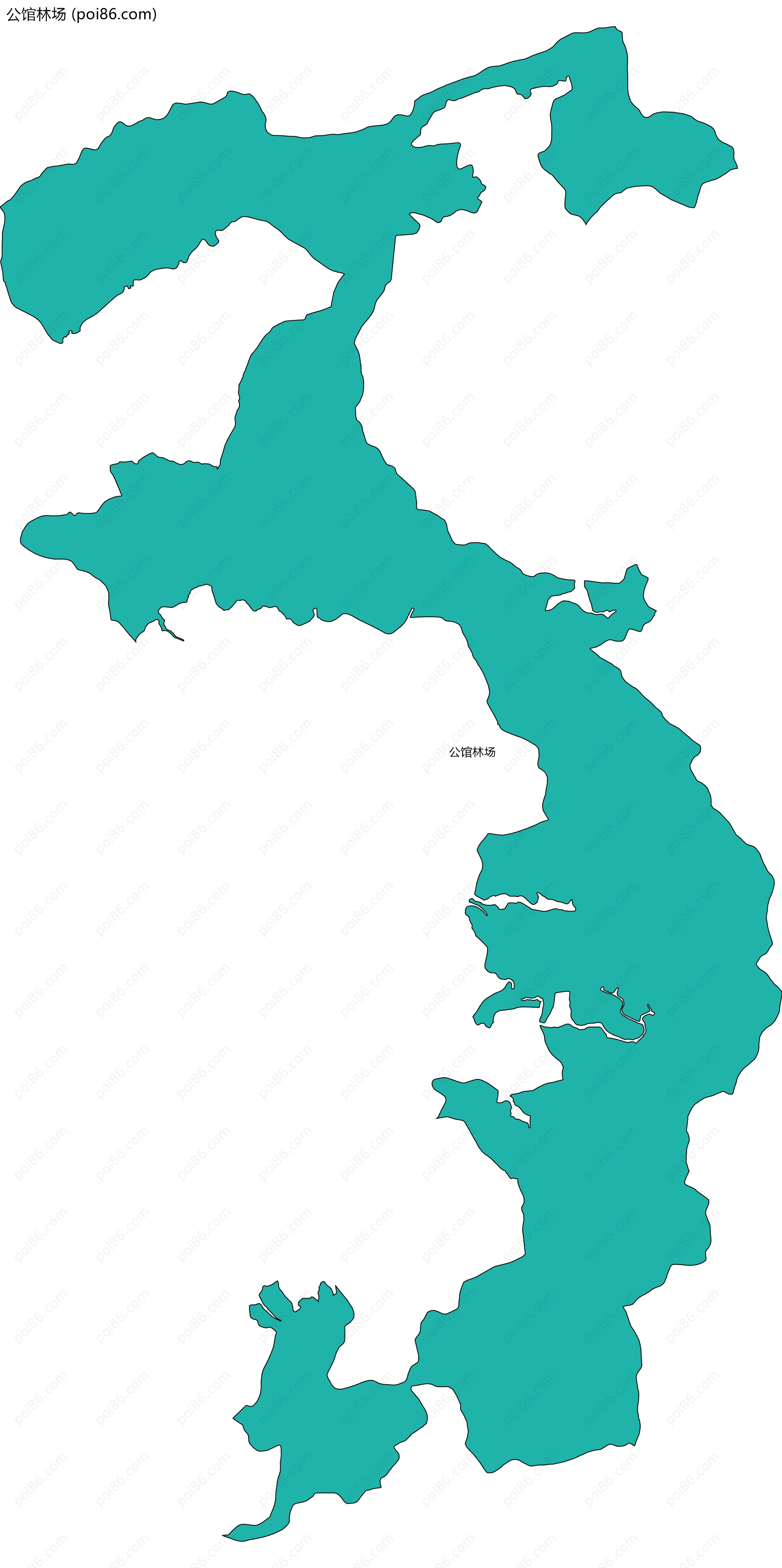 公馆林场边界地图