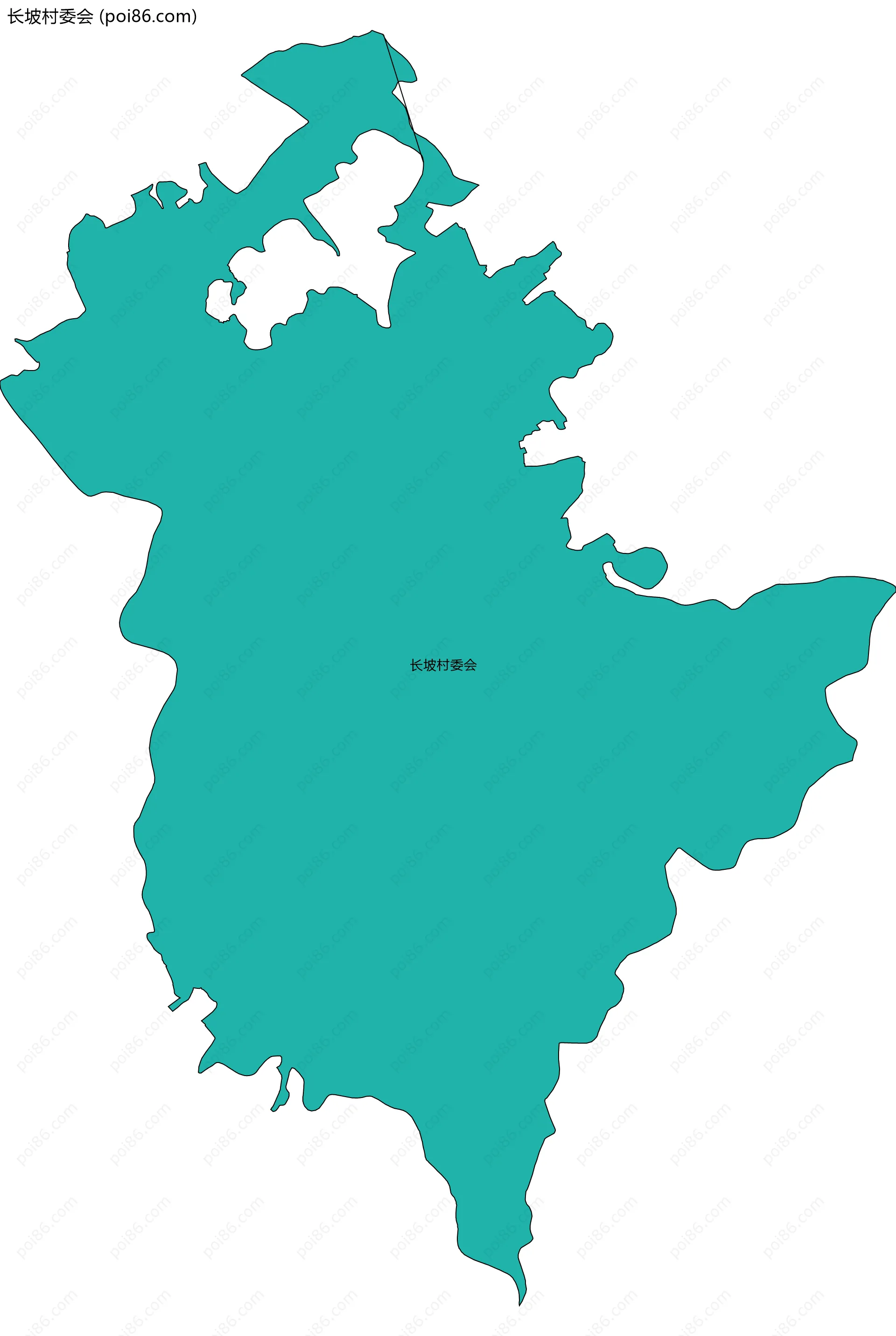 长坡村委会边界地图