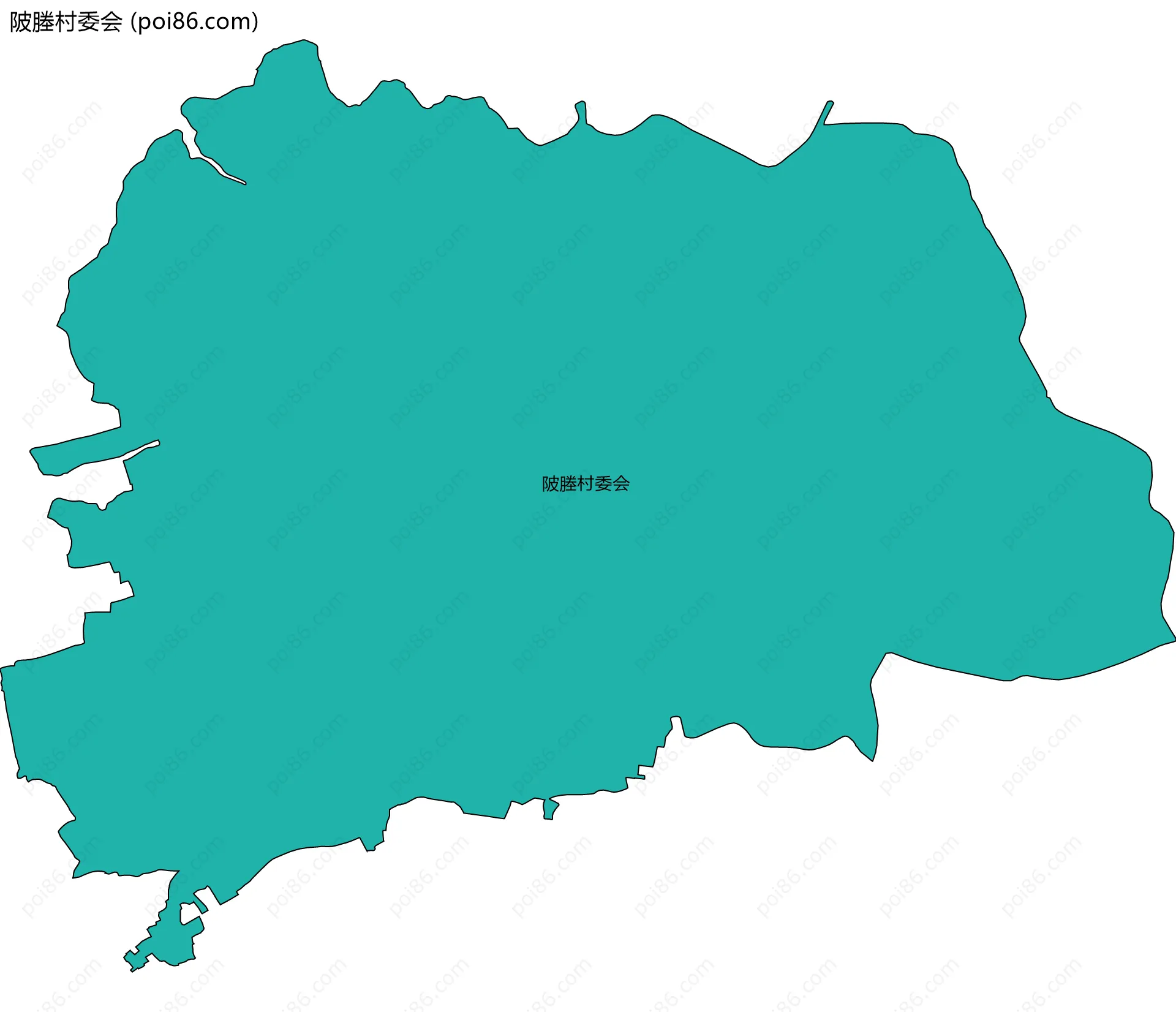 陂塍村委会边界地图
