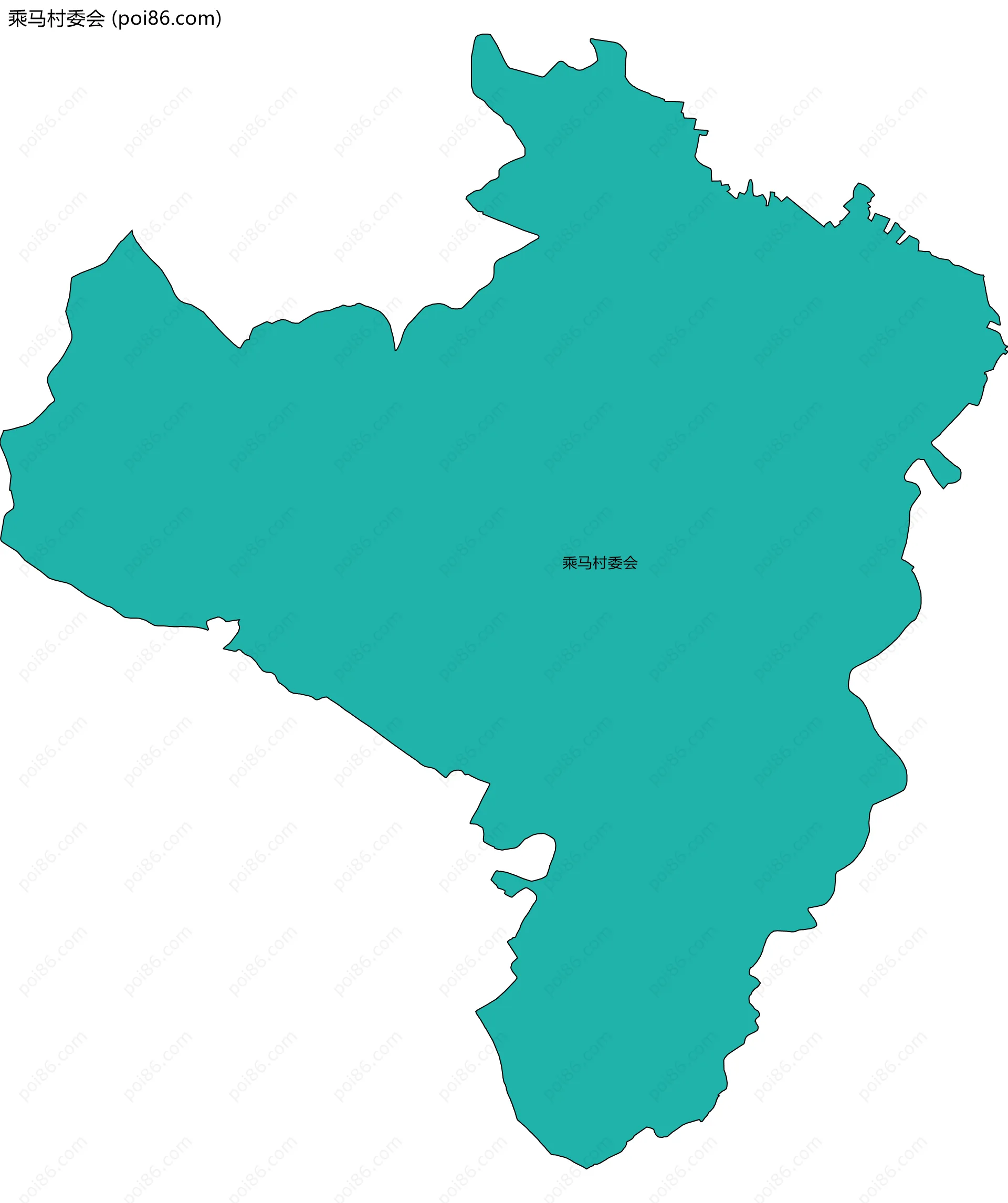 乘马村委会边界地图