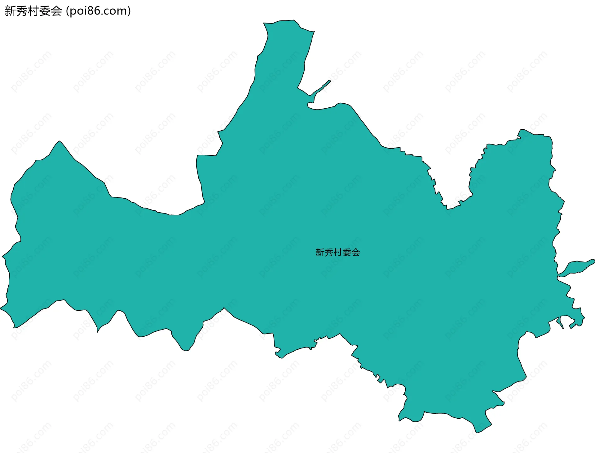 新秀村委会边界地图