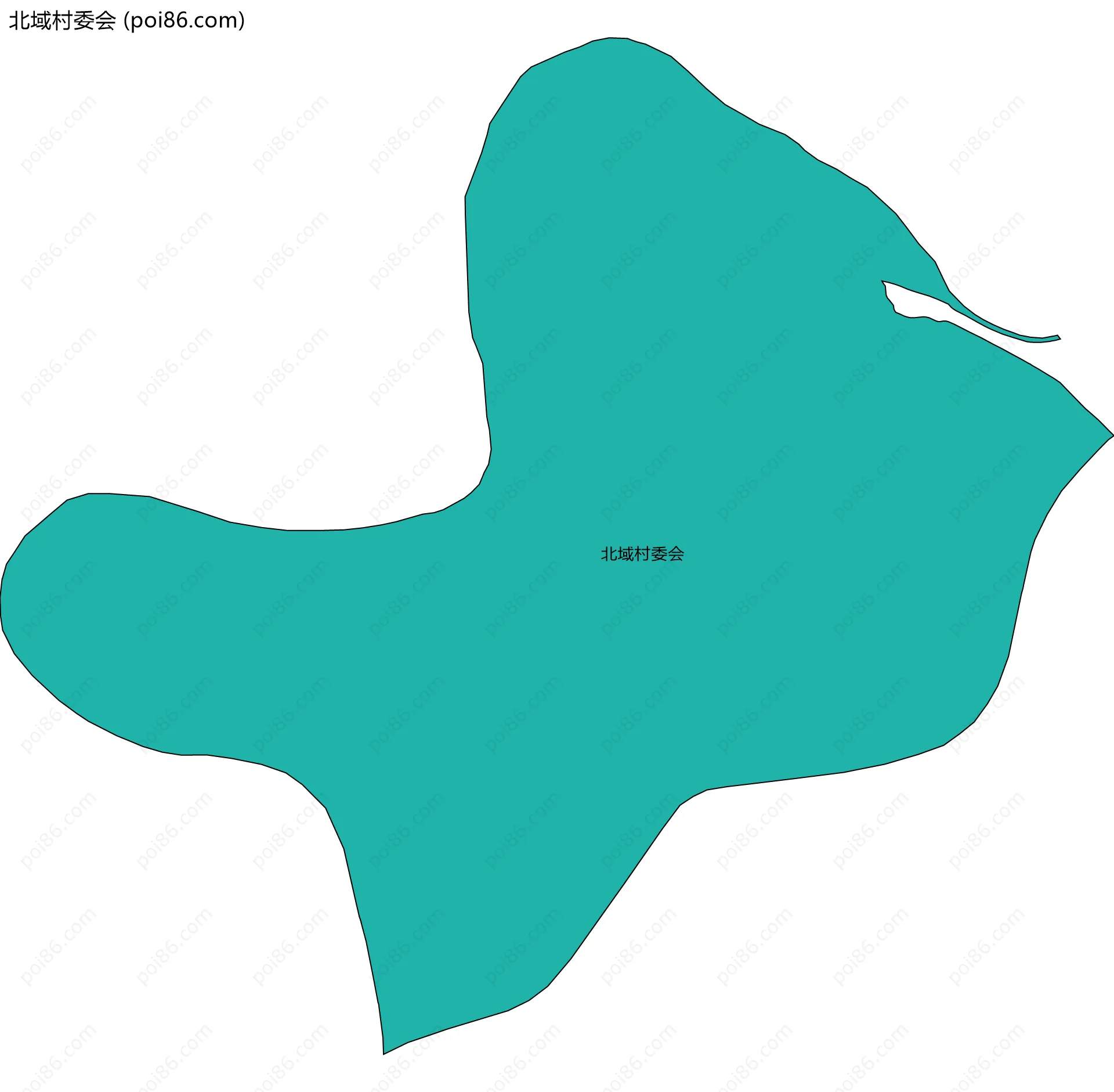 北域村委会边界地图