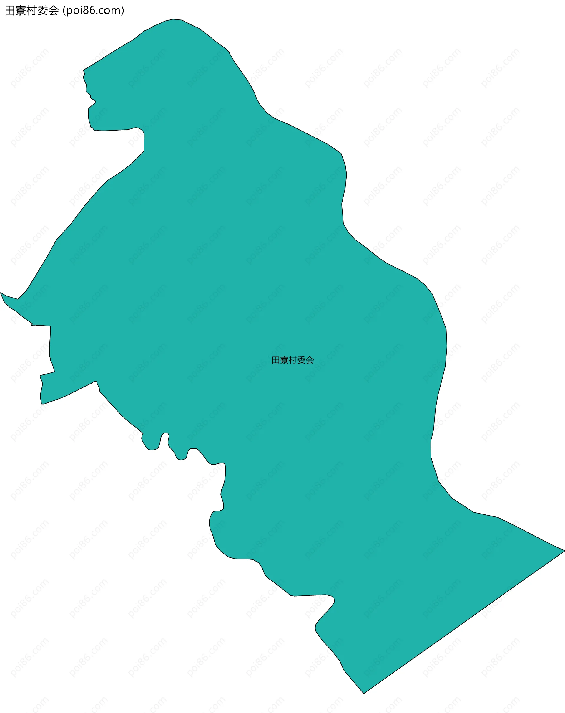 田寮村委会边界地图