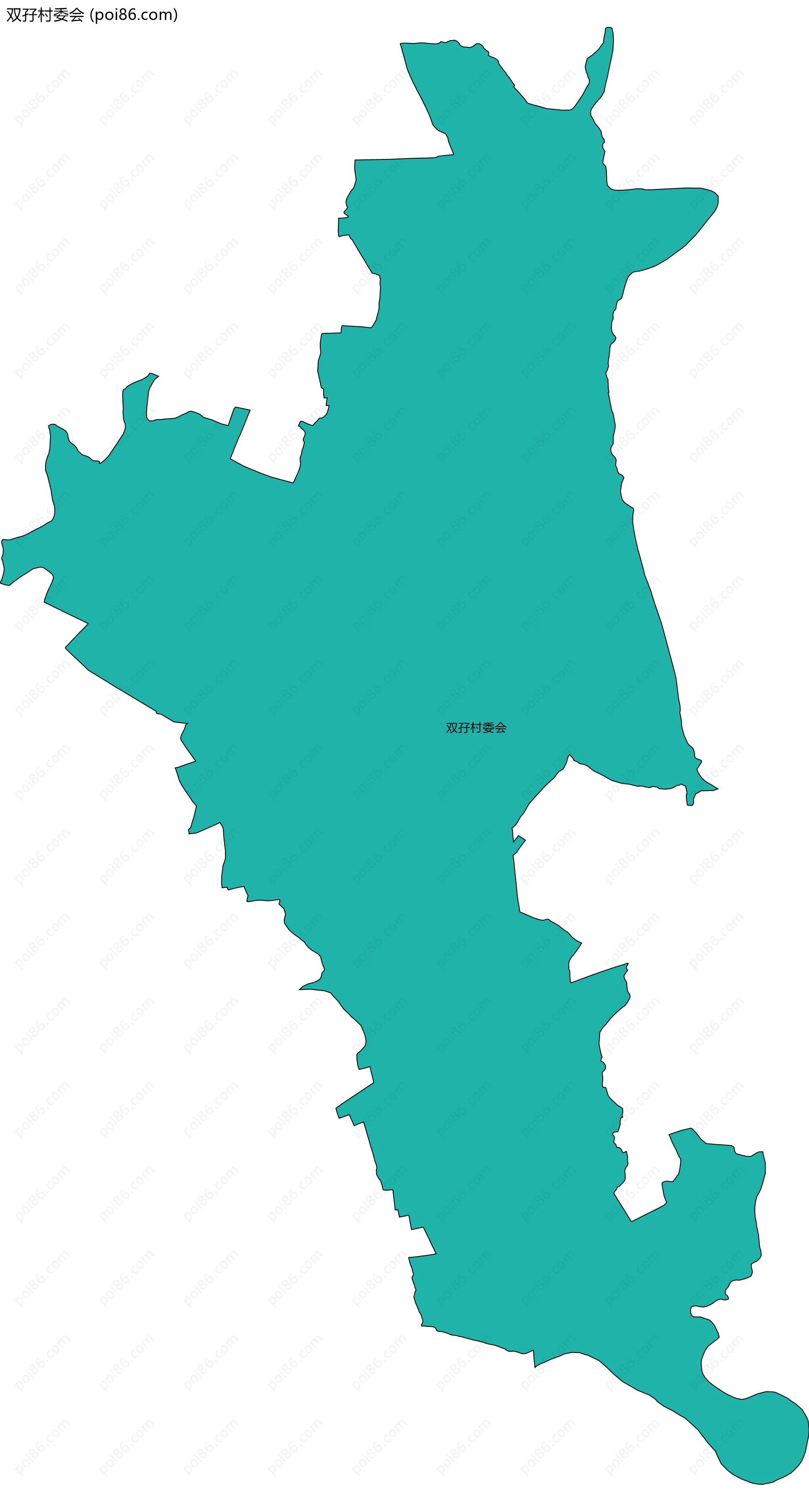 双孖村委会边界地图