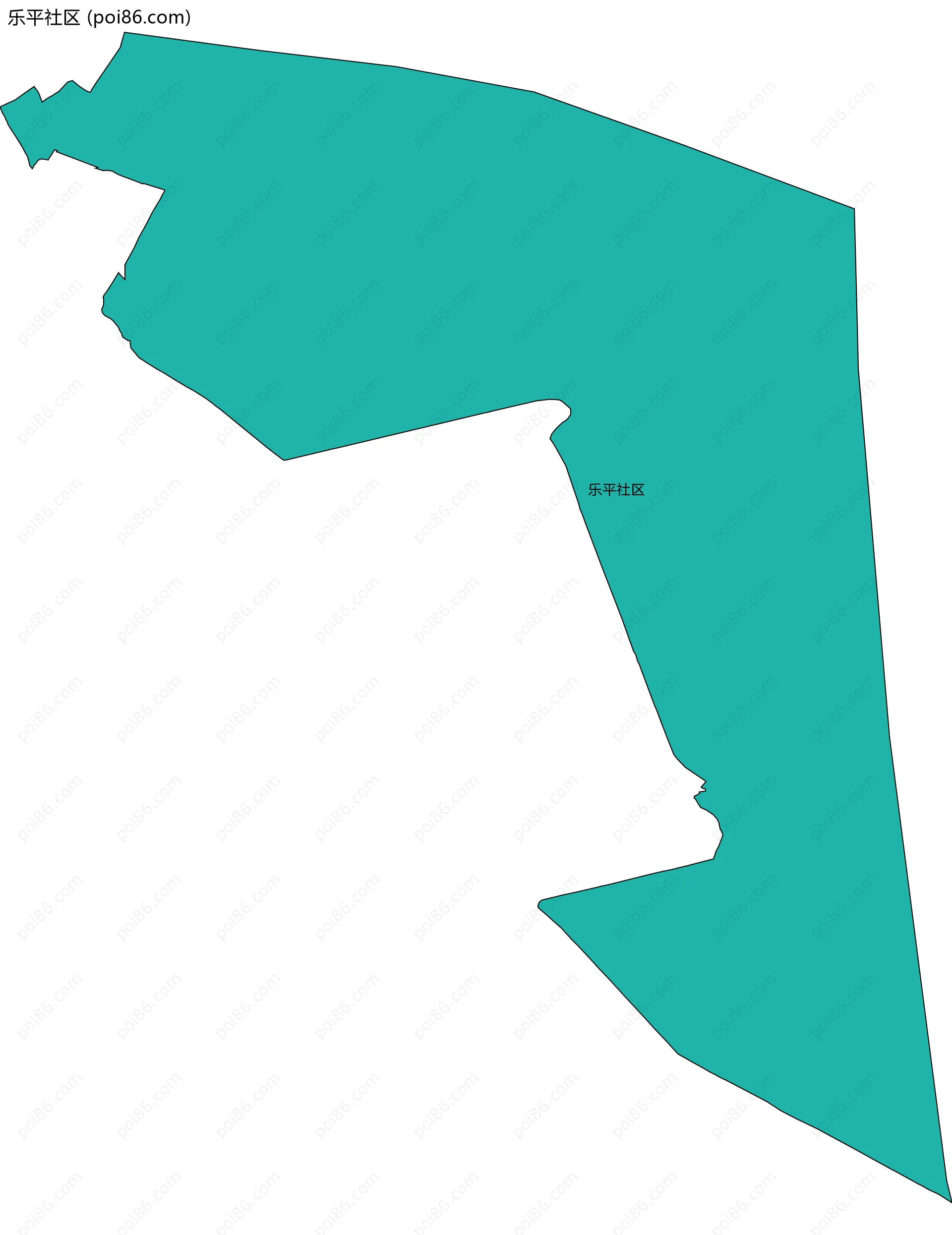 乐平社区边界地图