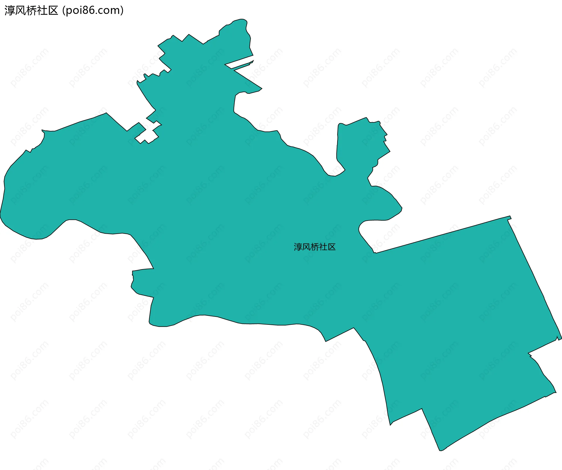 淳风桥社区边界地图
