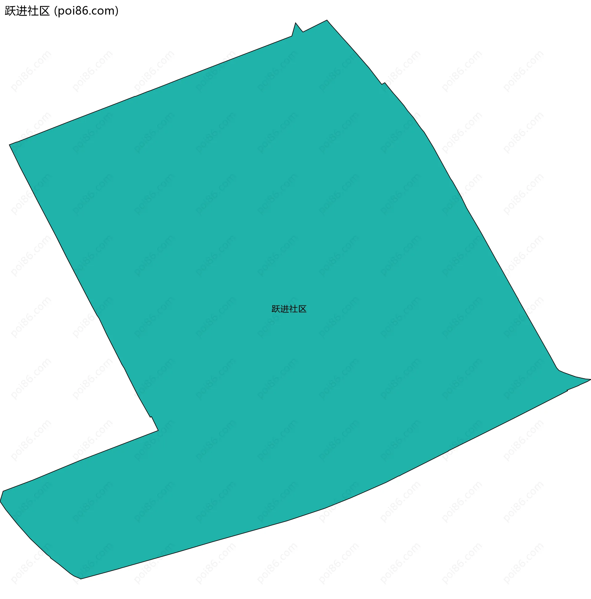 跃进社区边界地图