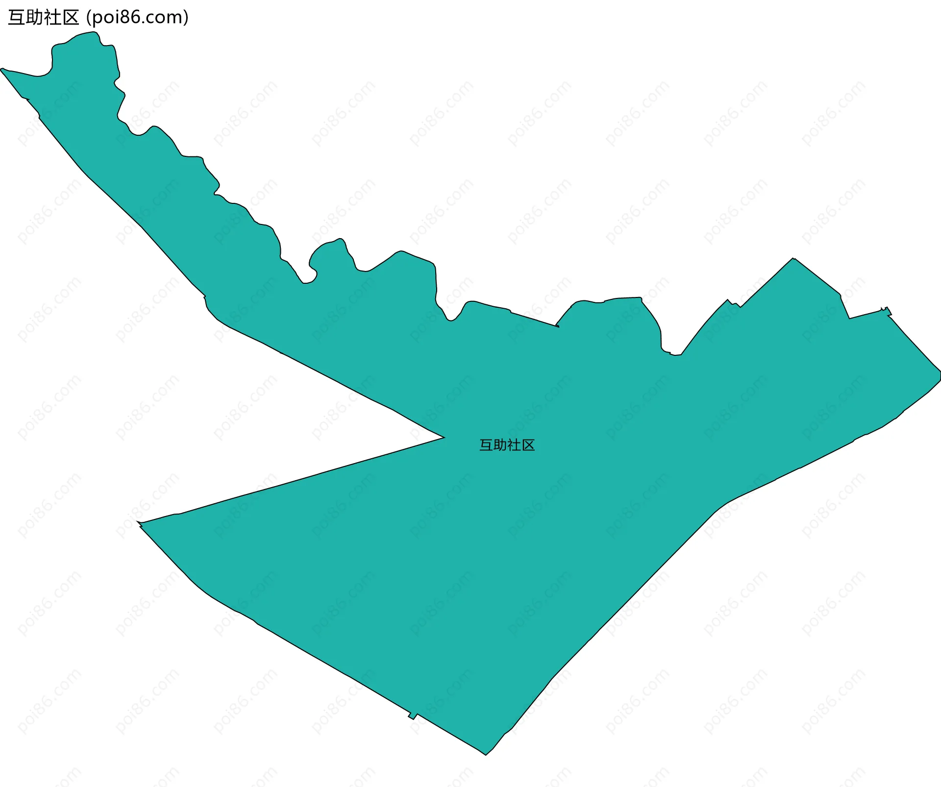 互助社区边界地图