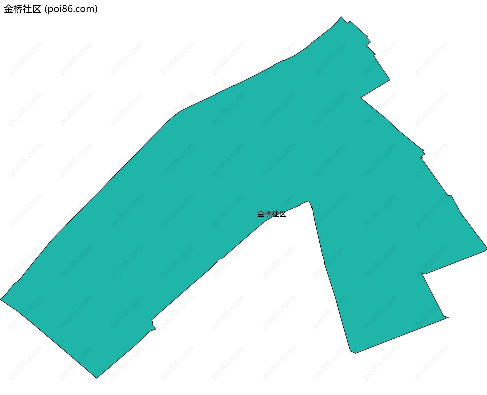 金桥社区边界地图