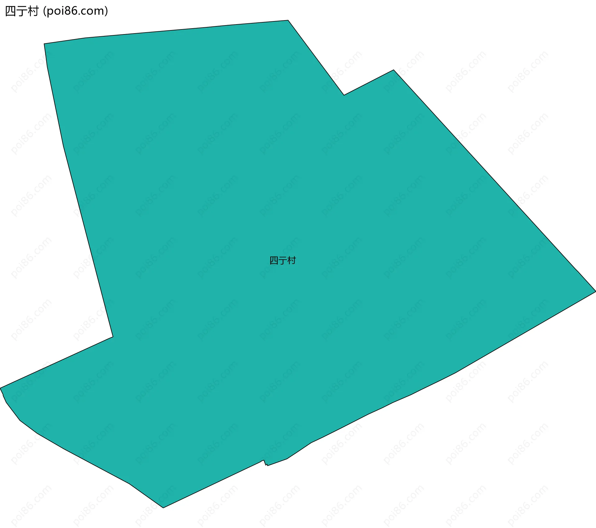 四亍村边界地图