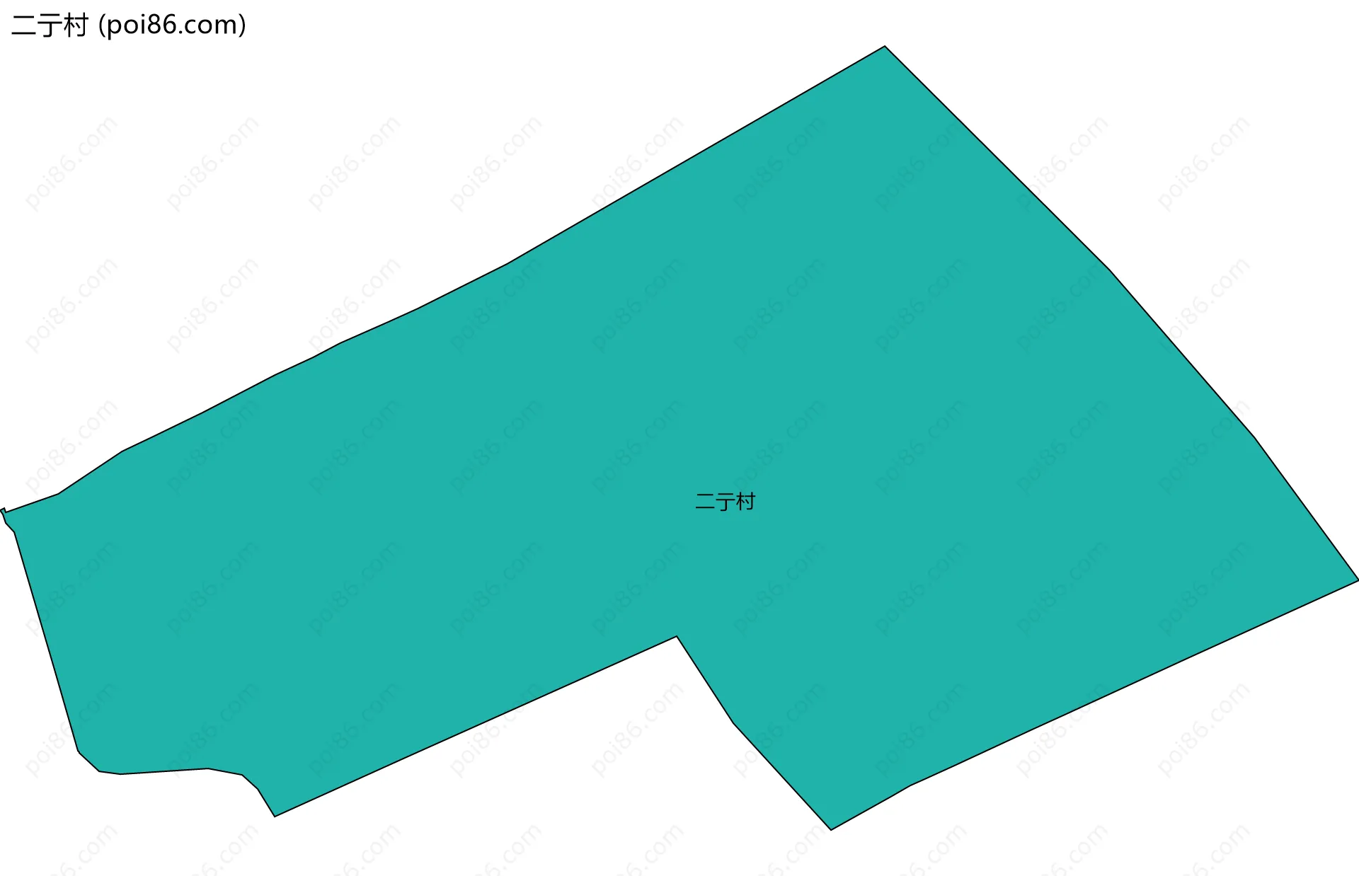 二亍村边界地图