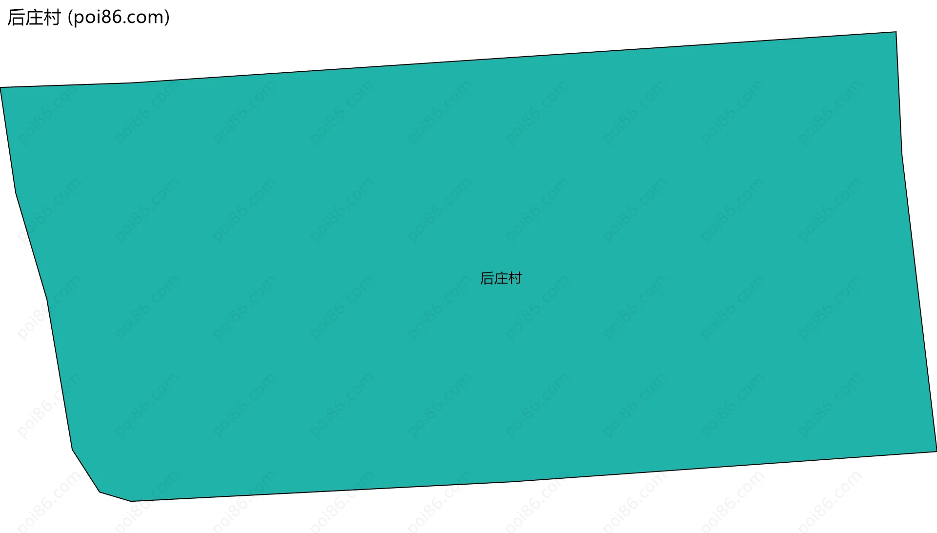 后庄村边界地图