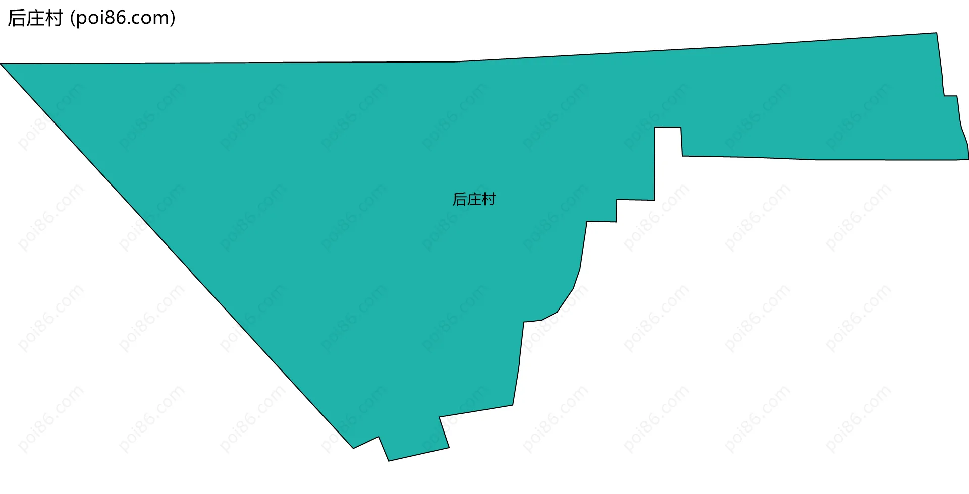 后庄村边界地图