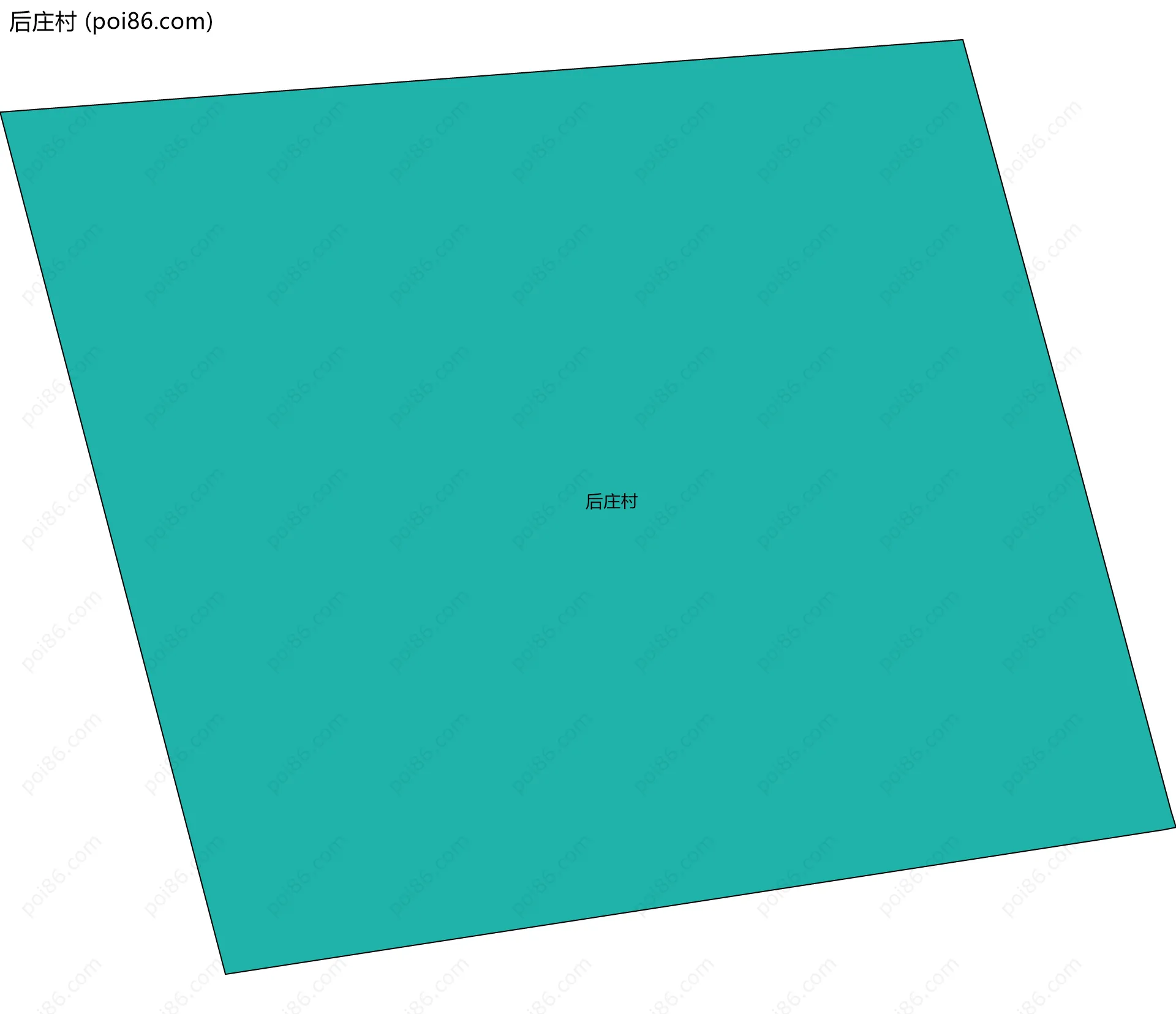 后庄村边界地图