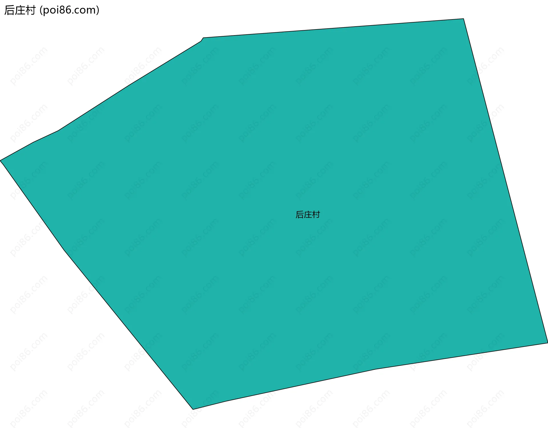 后庄村边界地图