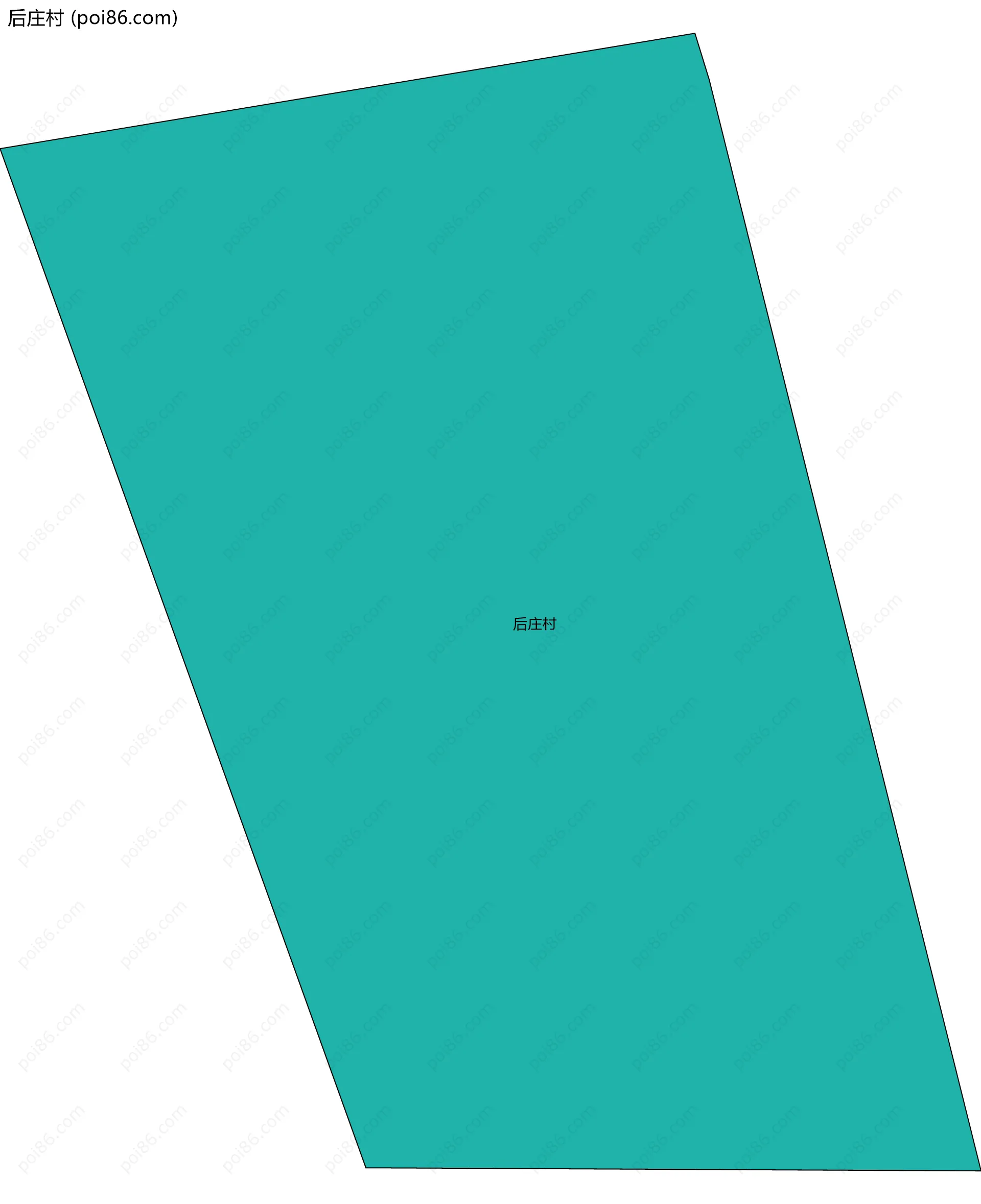 后庄村边界地图