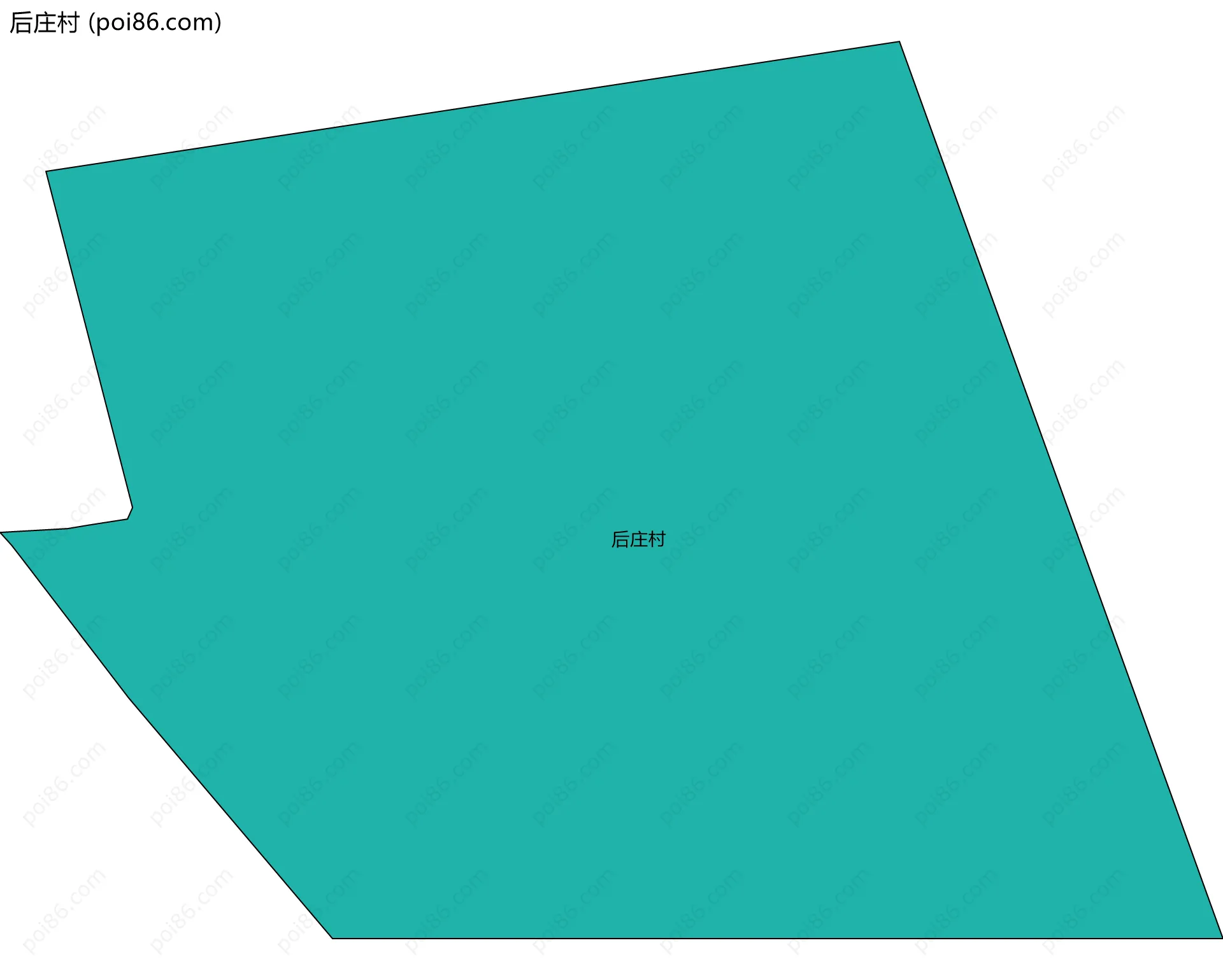 后庄村边界地图