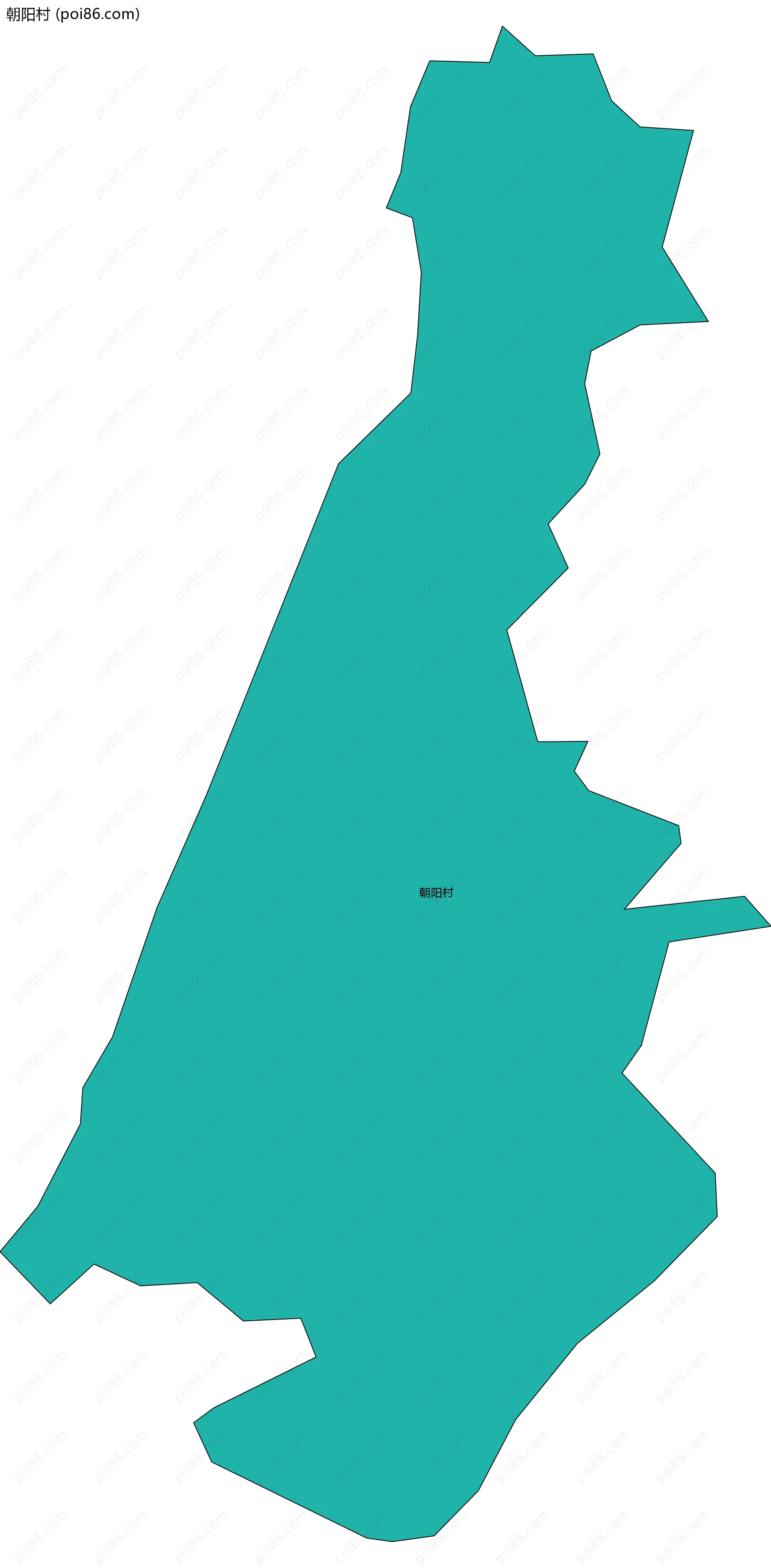 朝阳村边界地图