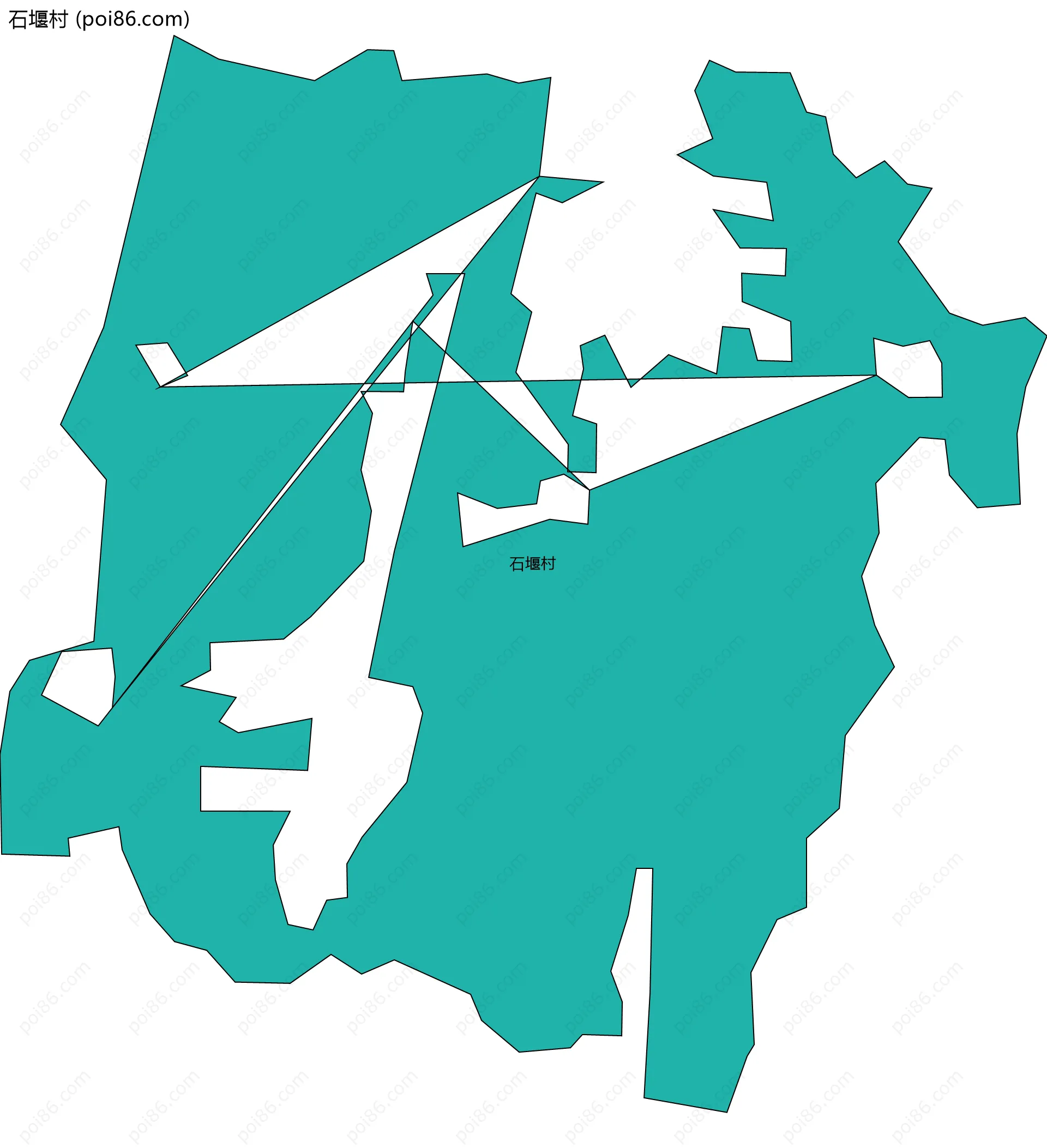 石堰村边界地图