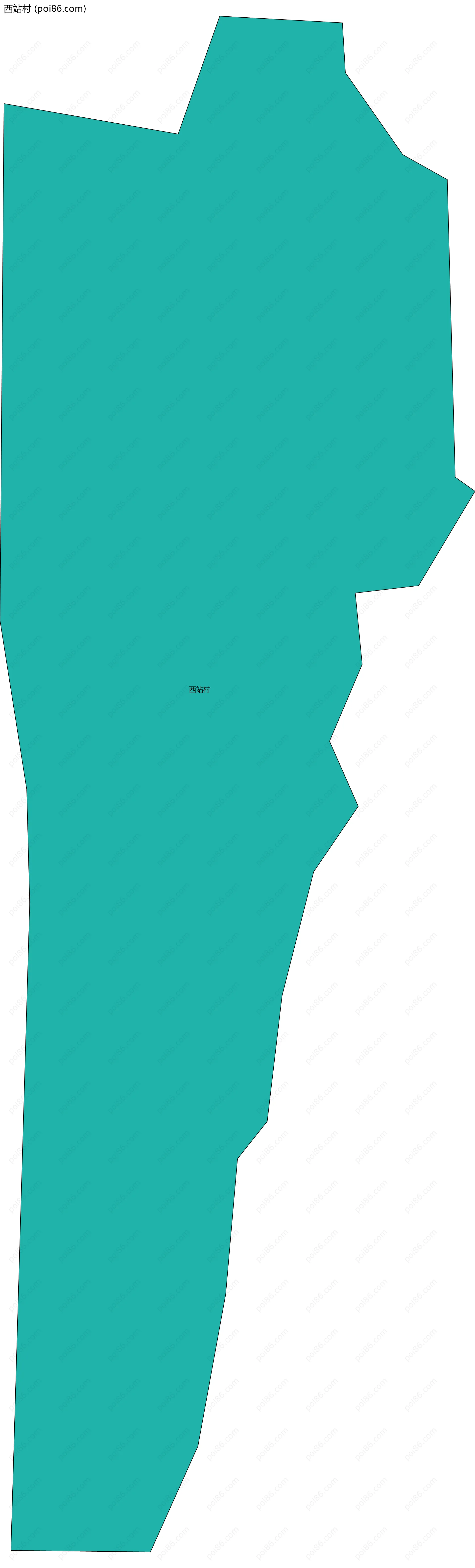 西站村边界地图