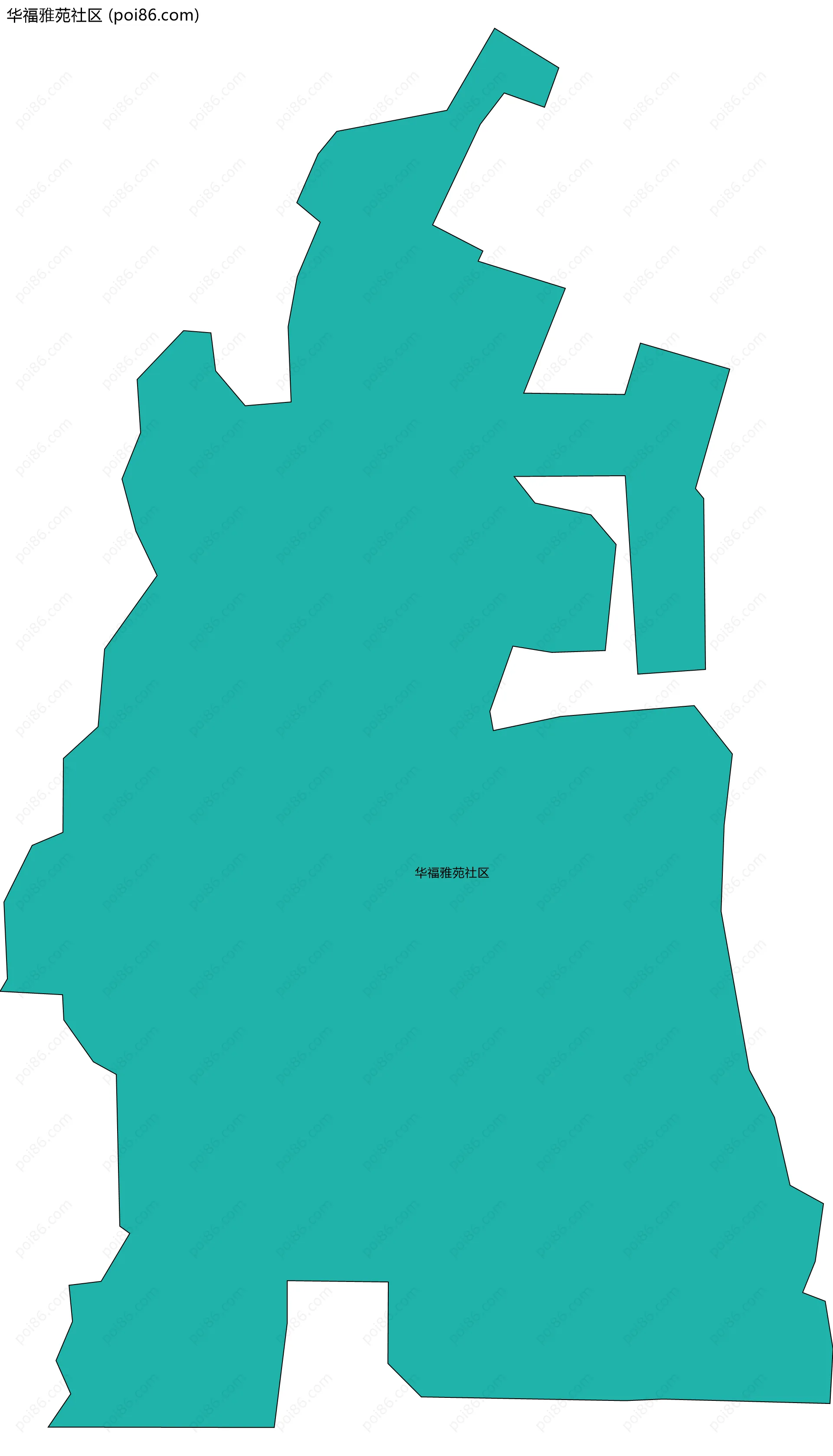 华福雅苑社区边界地图