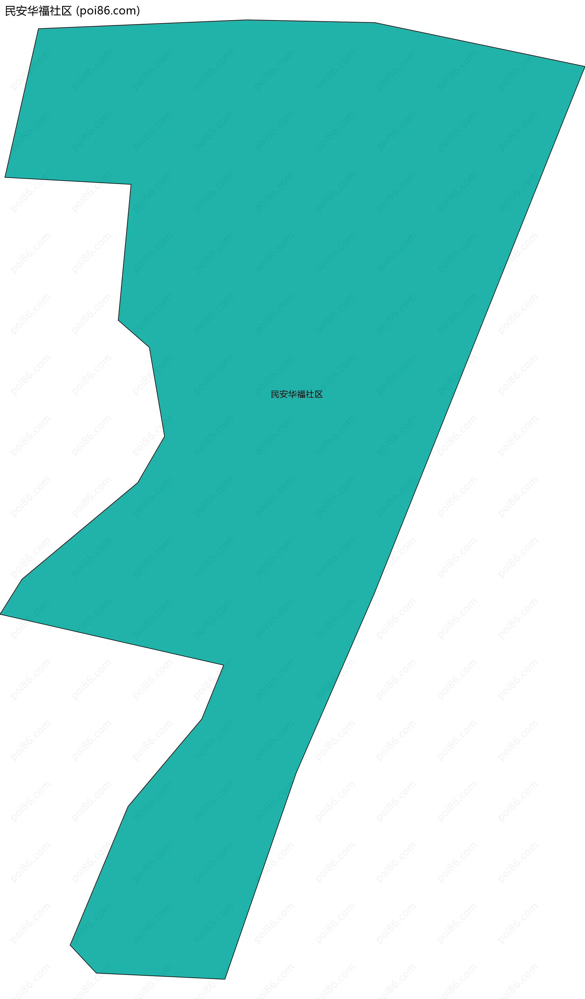 民安华福社区边界地图