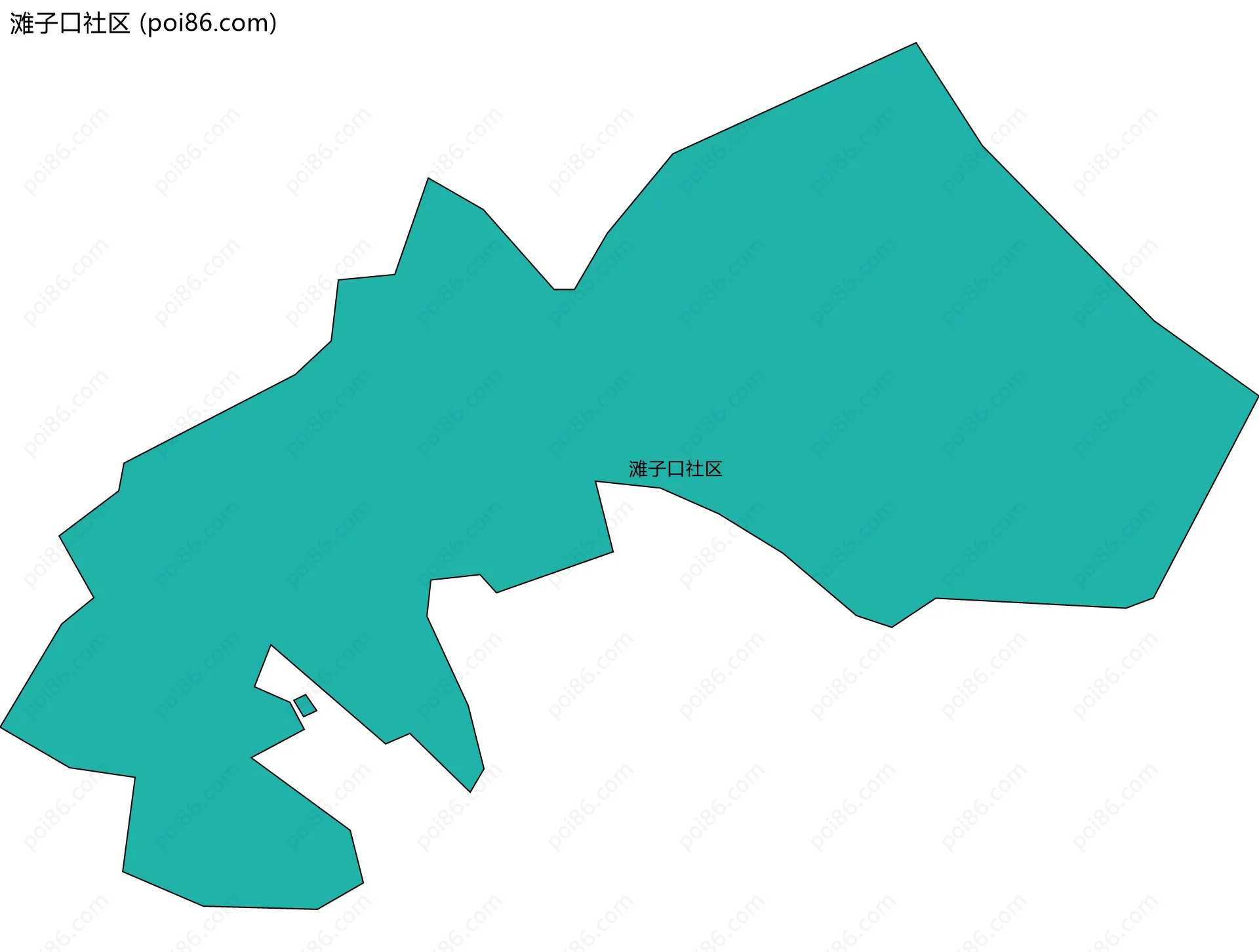 滩子口社区边界地图