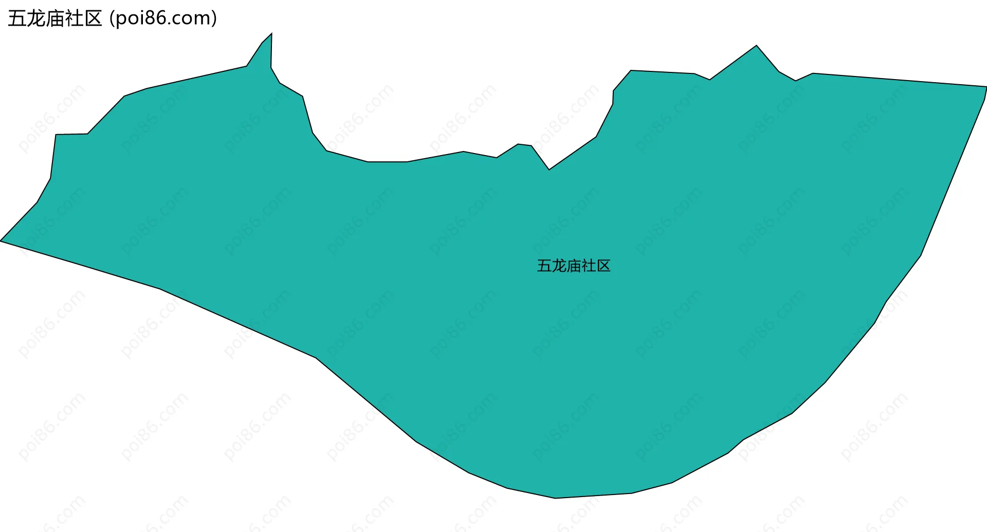 五龙庙社区边界地图