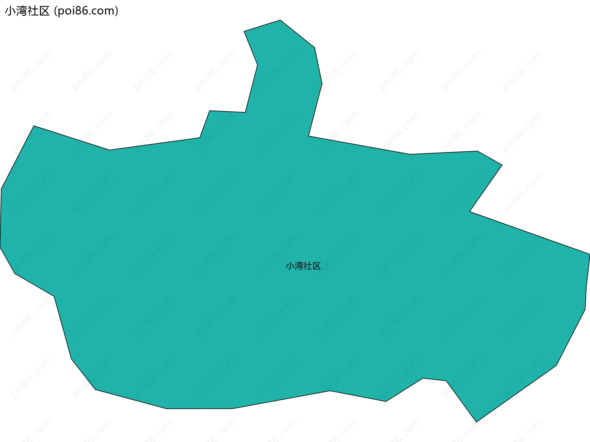 小湾社区边界地图