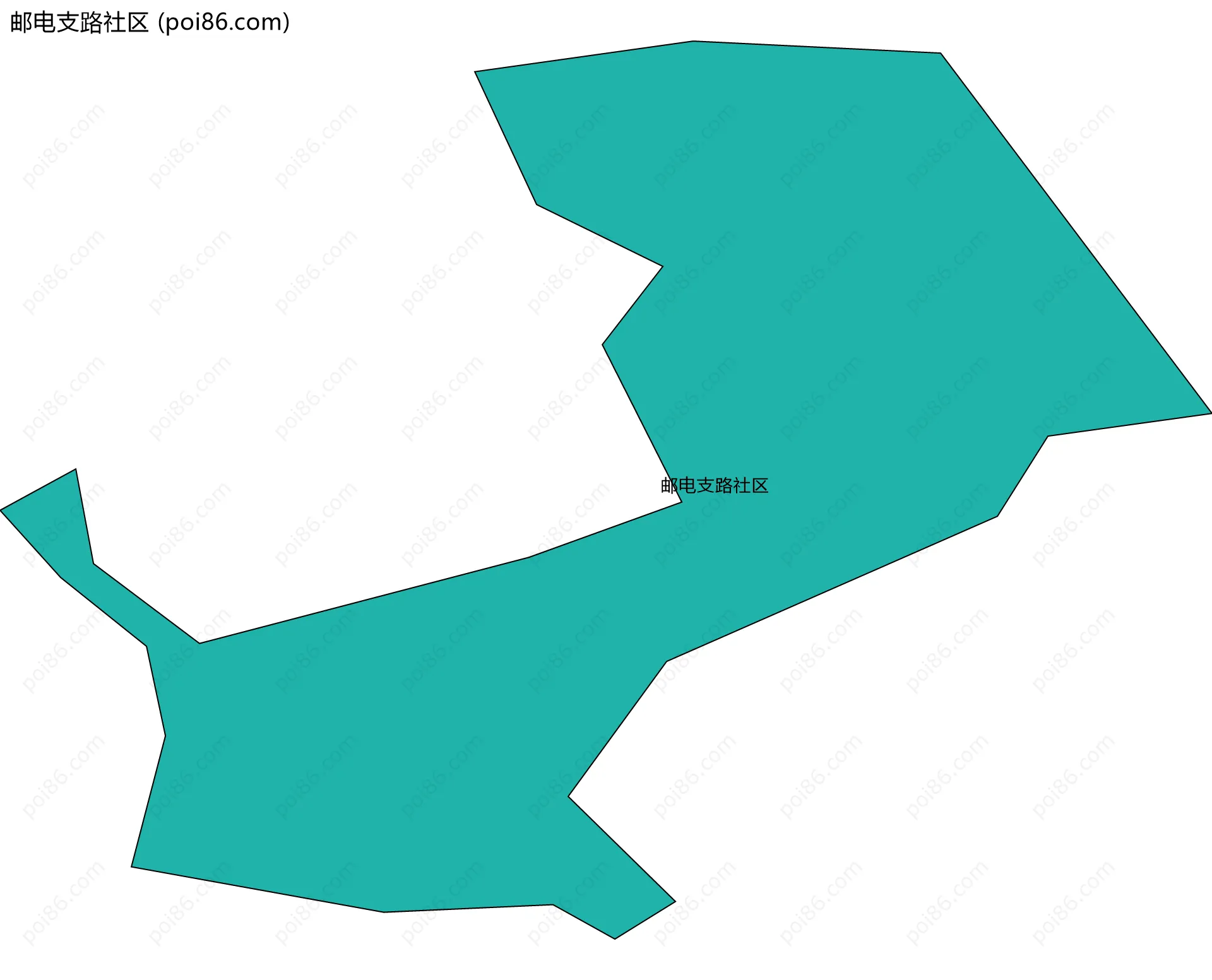 邮电支路社区边界地图