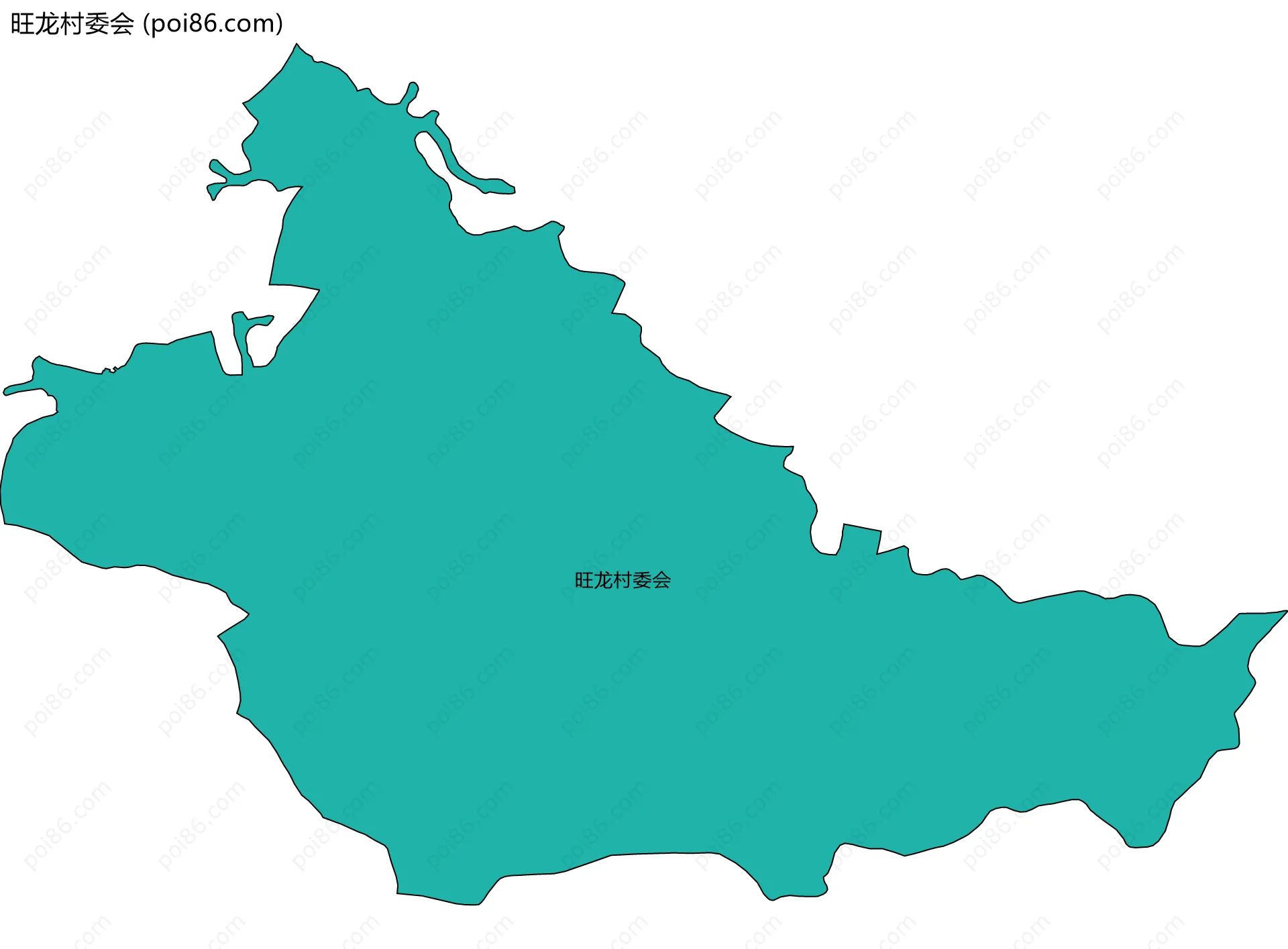 旺龙村委会边界地图