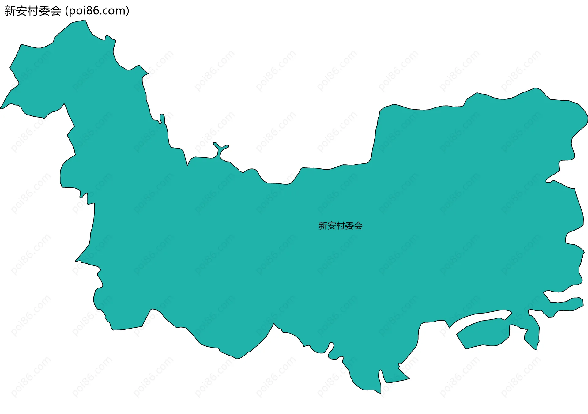 新安村委会边界地图