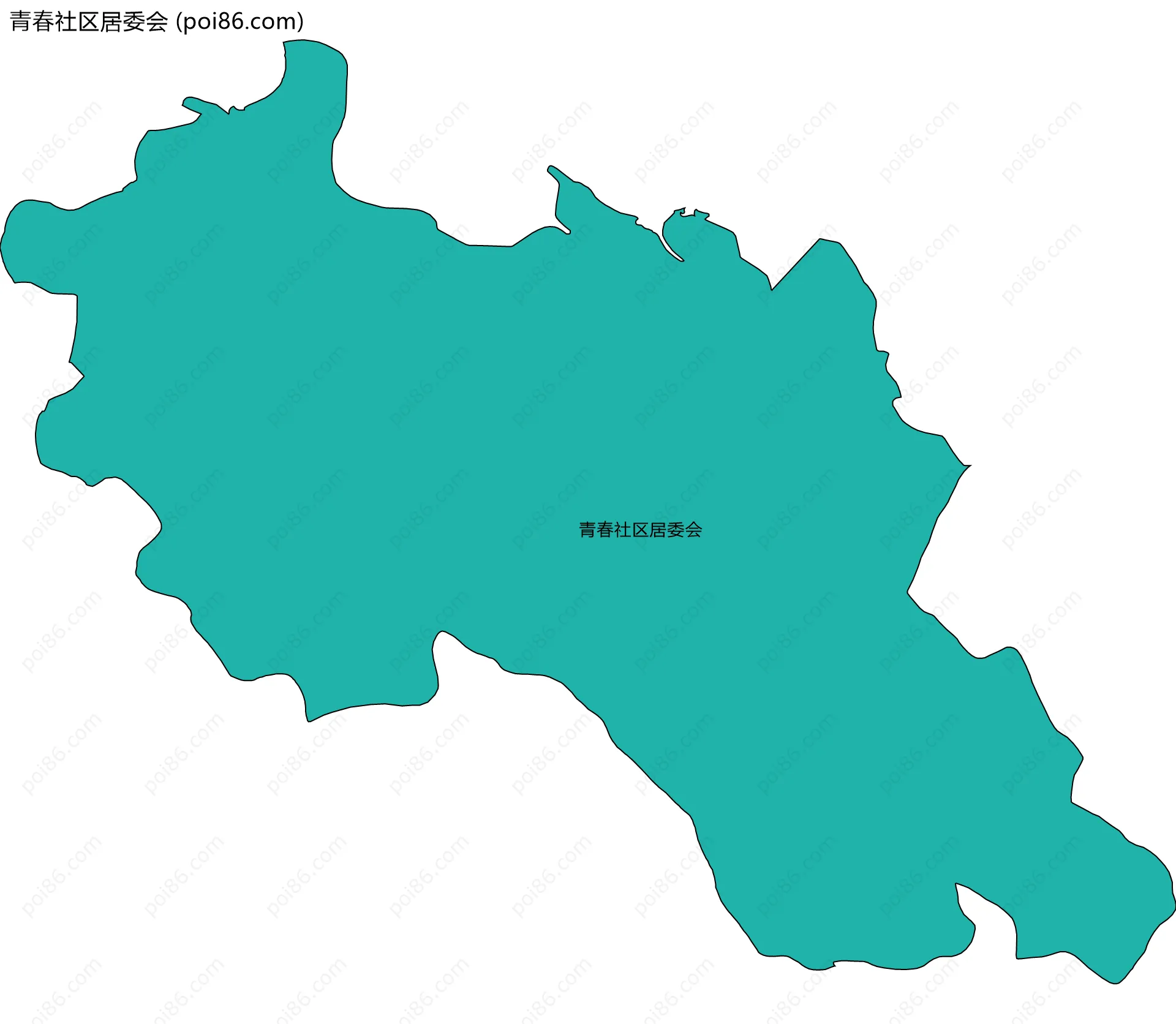 青春社区居委会边界地图