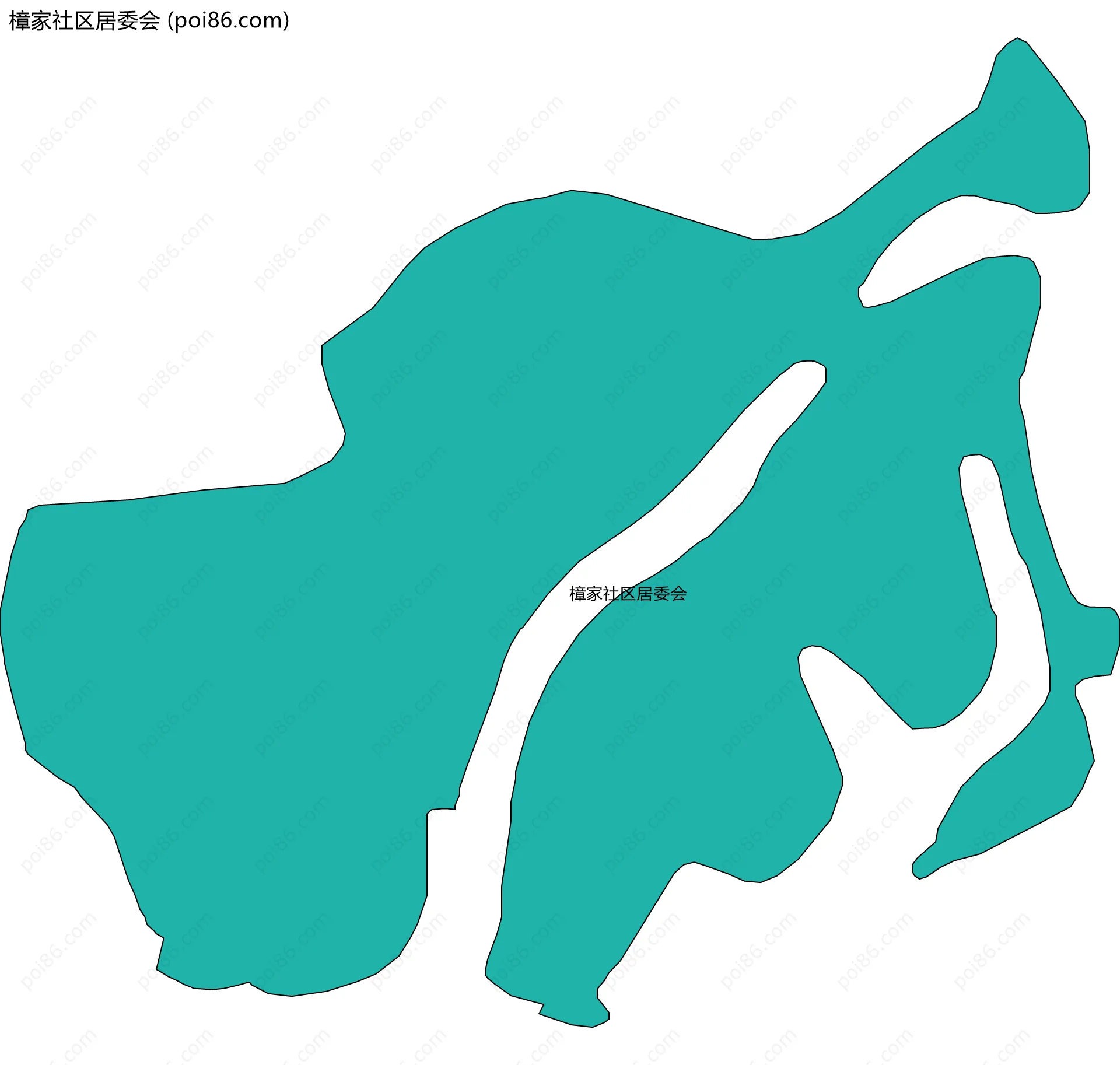 樟家社区居委会边界地图