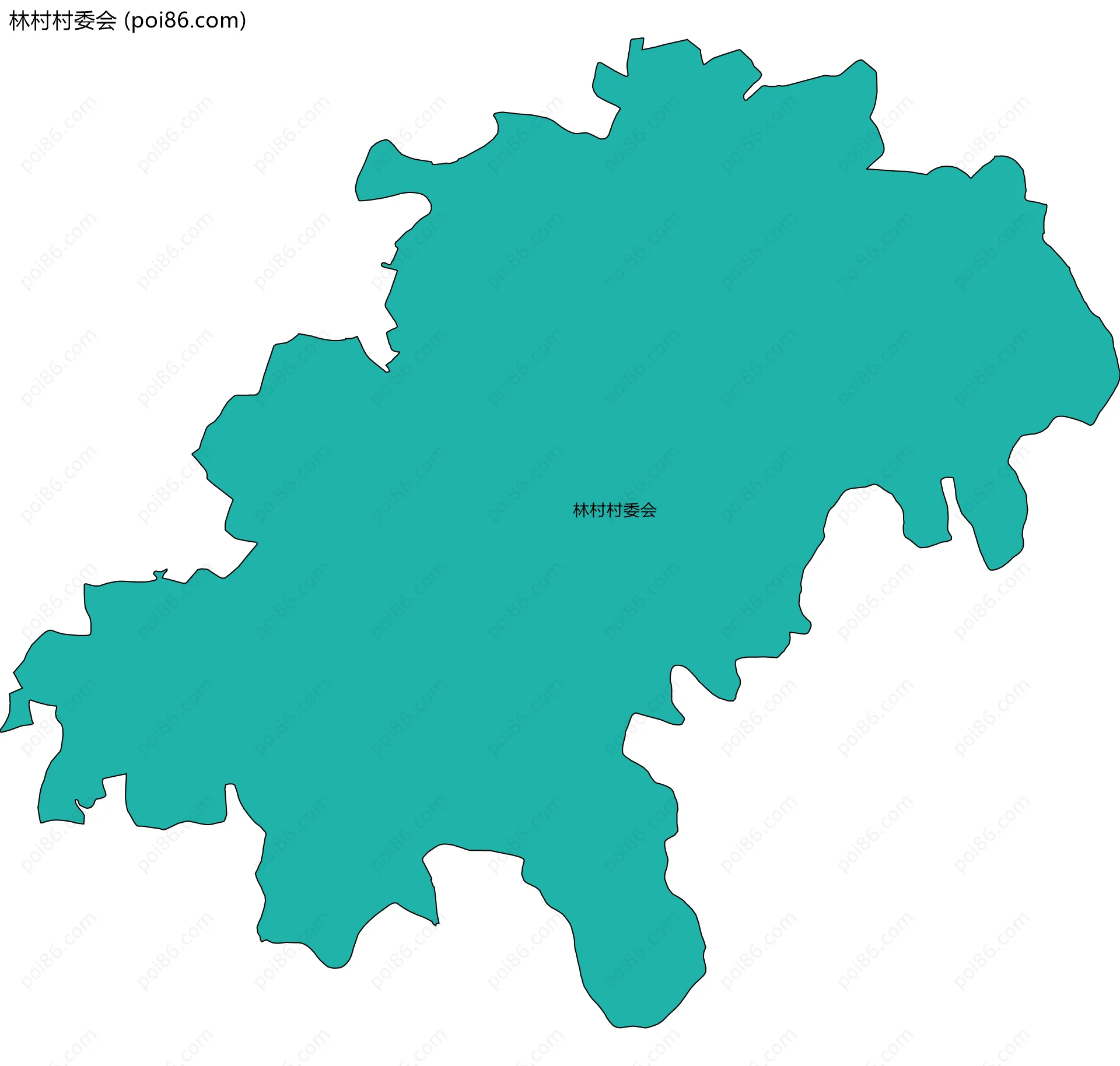 林村村委会边界地图