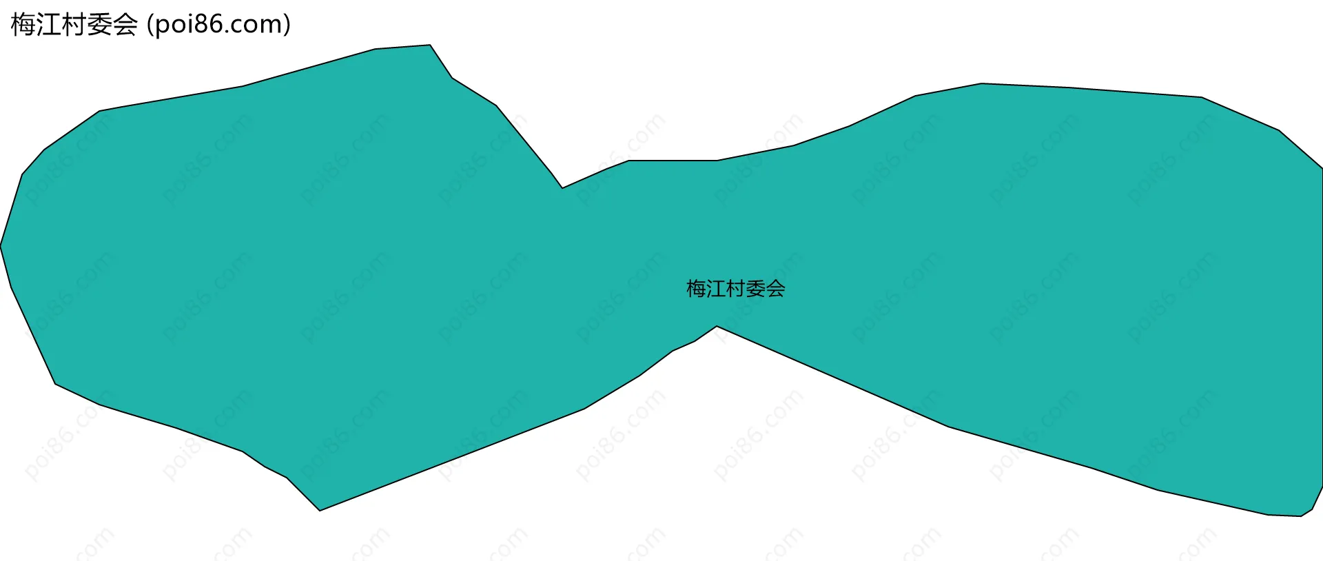 梅江村委会边界地图